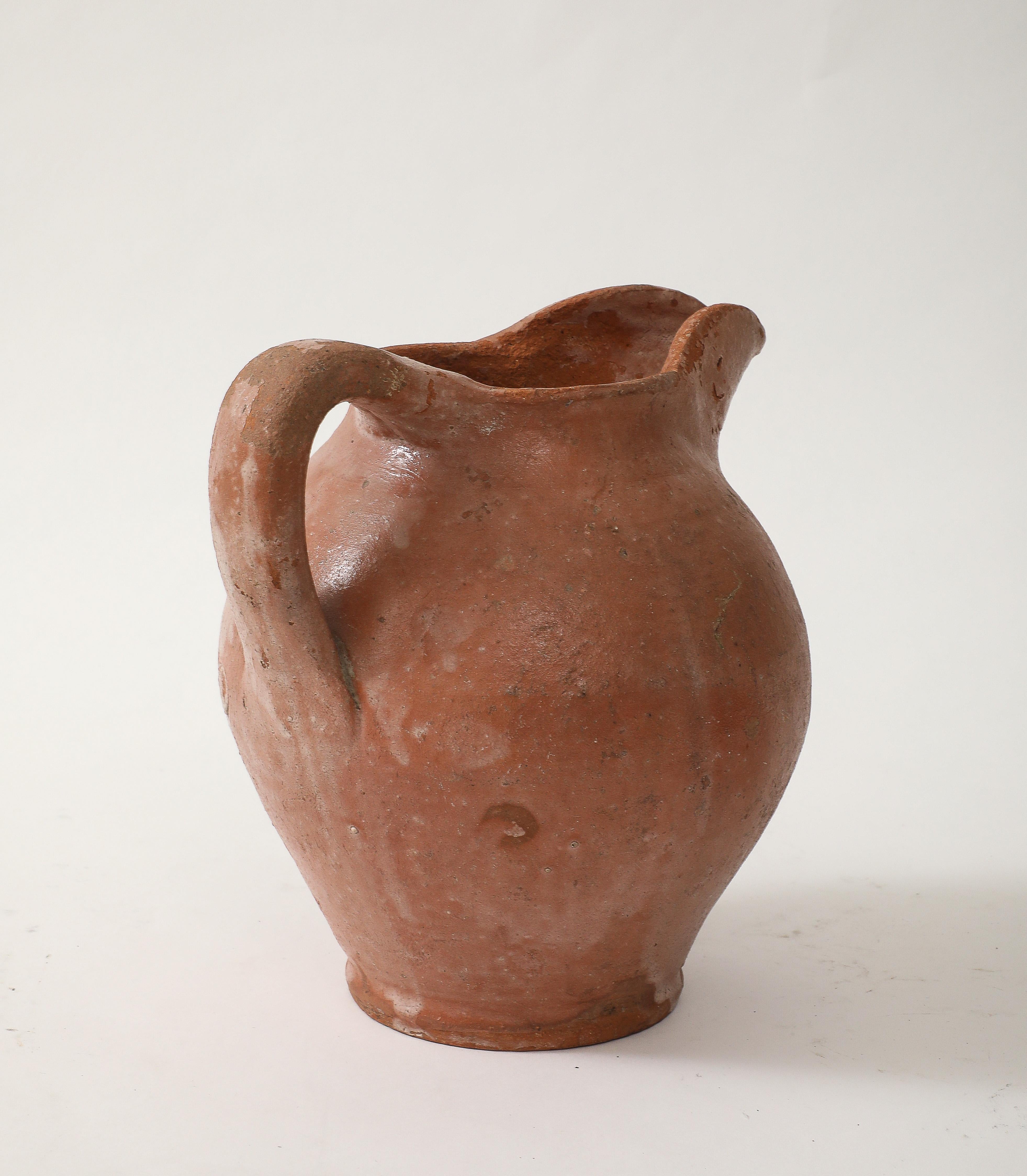 Late 18th C. Italian Earthenware Pitcher For Sale 2