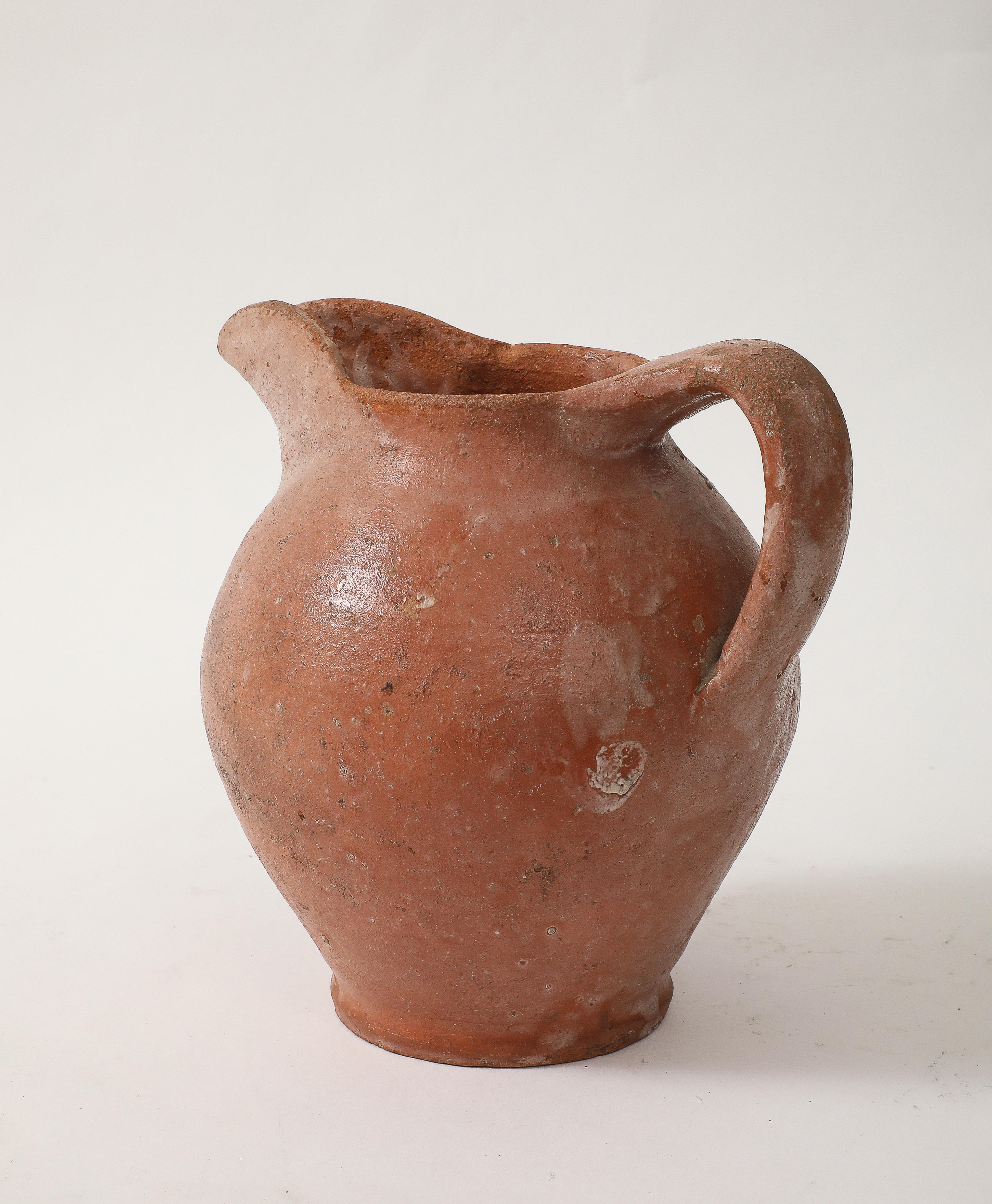 Late 18th C. Italian Earthenware Pitcher For Sale 4