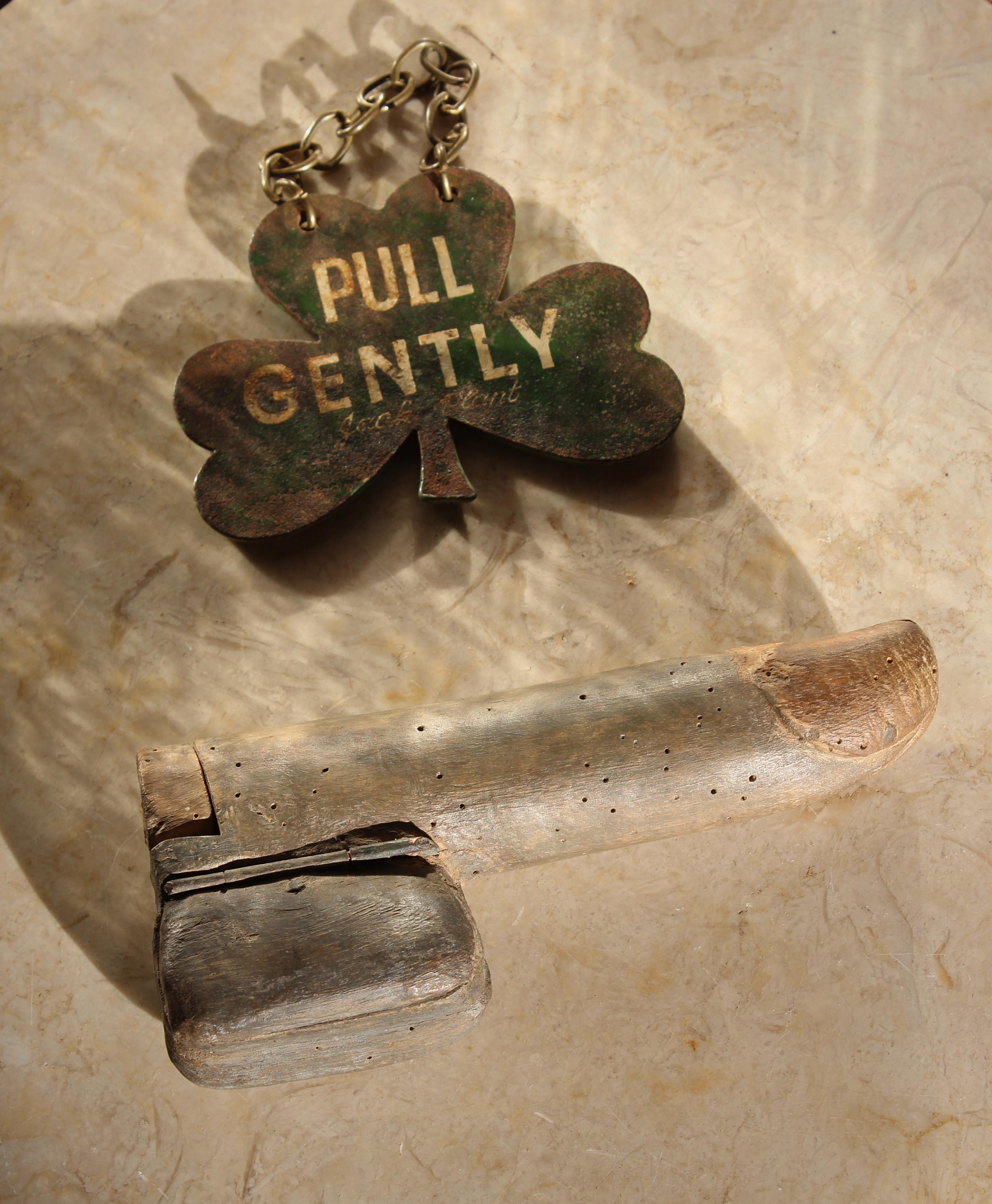 Late 18th C Italian Hand Carved & Painted Poplar Wood Phallus Snuff Puzzle Box 7