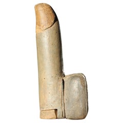 Late 18th C Italian Hand Carved & Painted Poplar Wood Phallus Snuff Puzzle Box