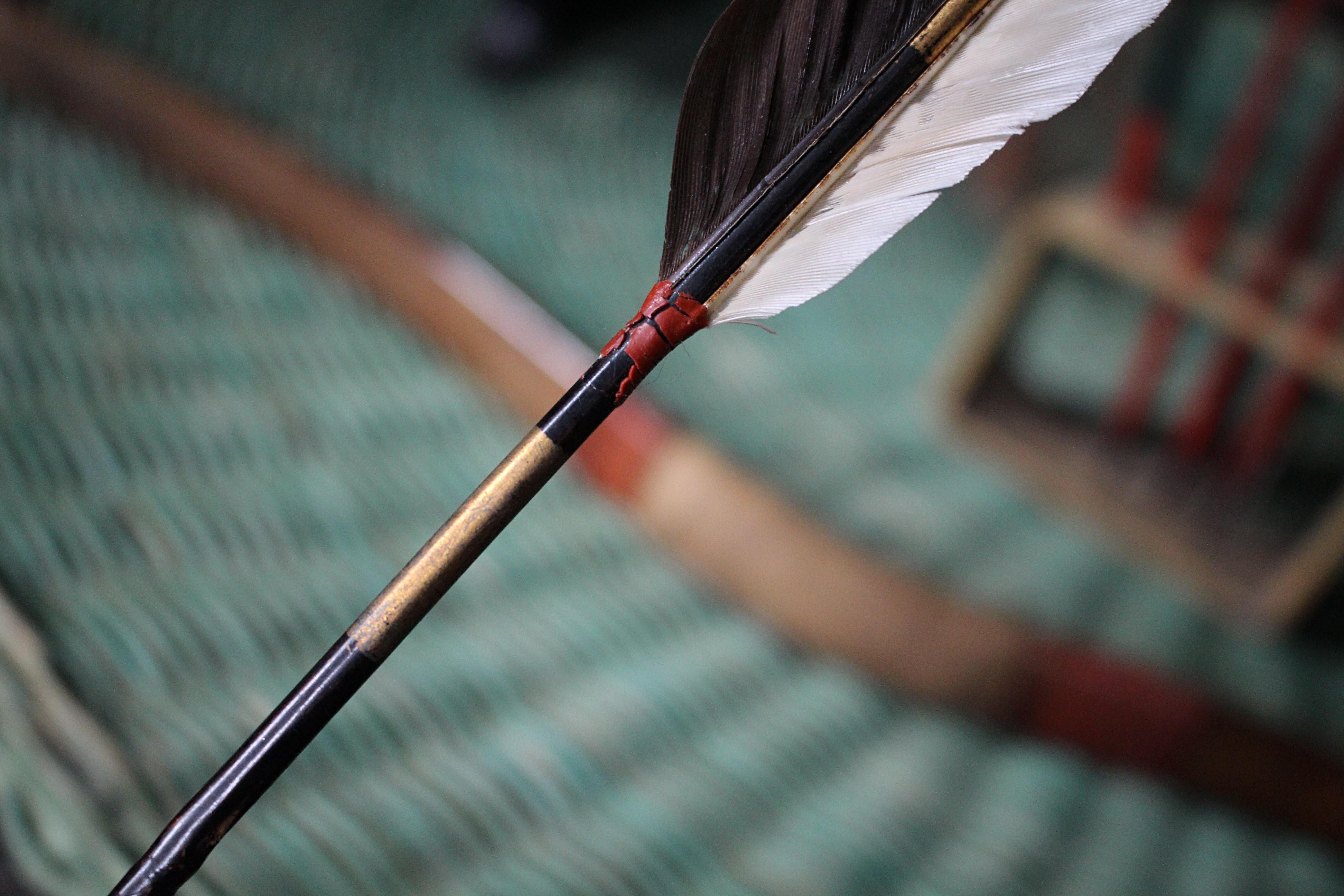 Late 18th C Japanese Edo Period Palanquin Bow (Rimankyuu)  Country House Antique For Sale 9