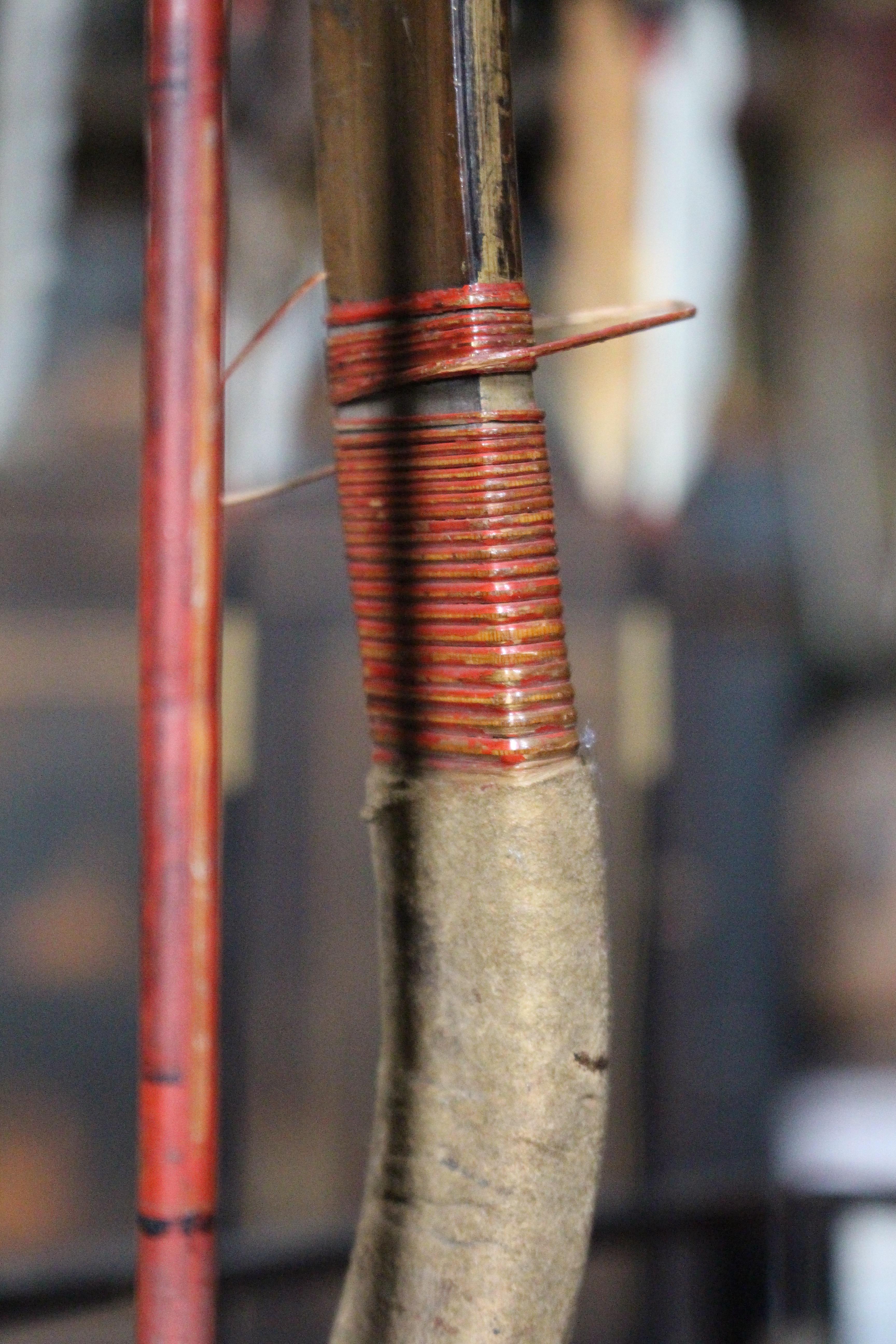 Late 18th C Japanese Edo Period Palanquin Bow (Rimankyuu)  Country House Antique For Sale 14