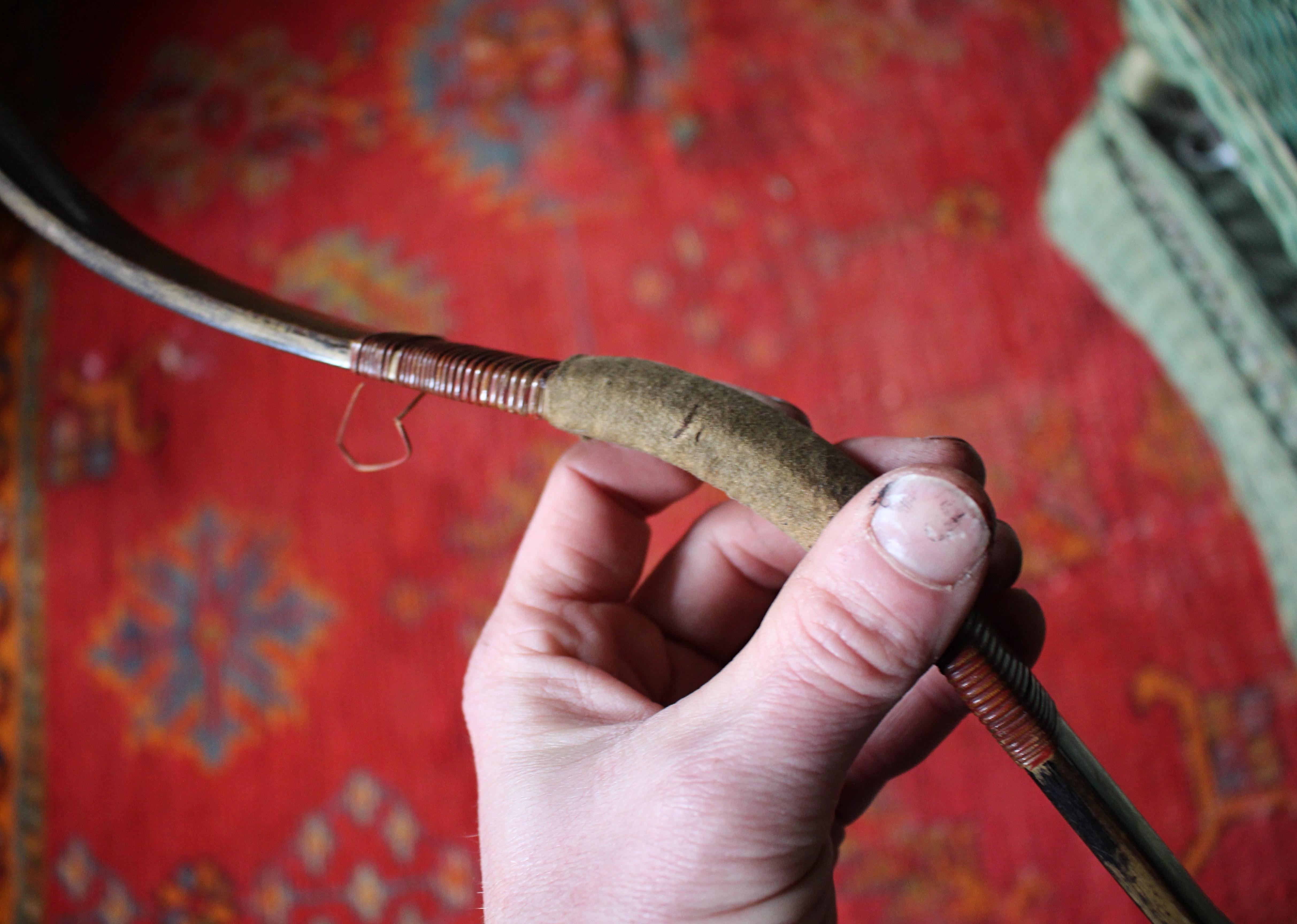 Late 18th C Japanese Edo Period Palanquin Bow (Rimankyuu)  Country House Antique For Sale 3