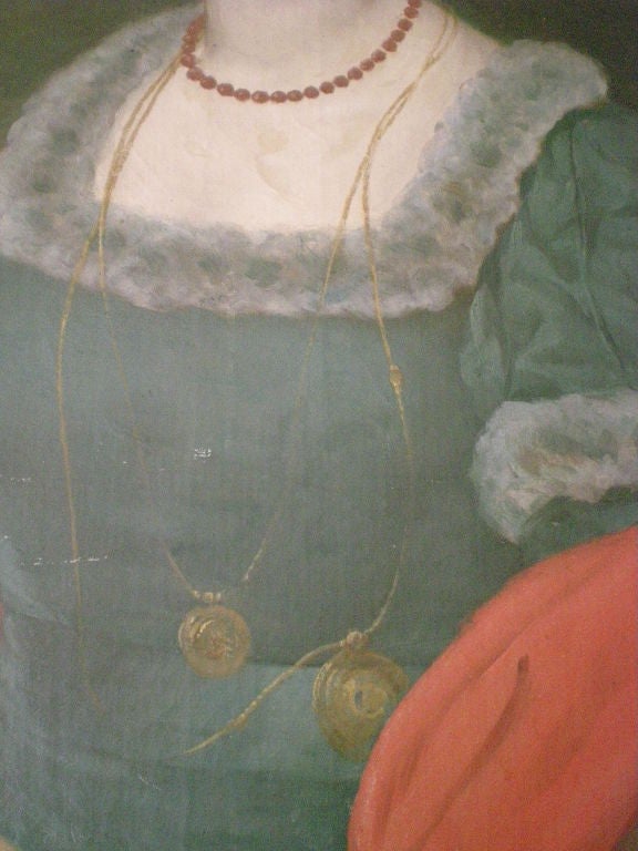 Portrait étendu d'un aristocrate français de la fin du 18e siècle Bon état à Dallas, TX
