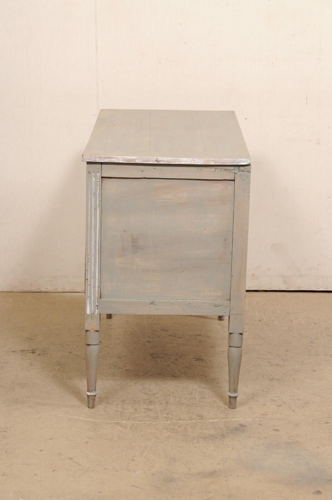 Late 18th C. Painted and Raised 2-Drawer Chest, Italy For Sale 5