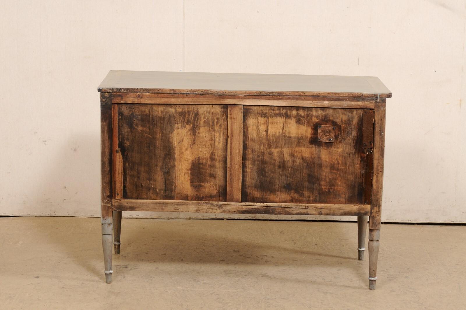 Late 18th C. Painted and Raised 2-Drawer Chest, Italy For Sale 3
