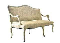 Late 18th C Swedish Rococo Painted Banquette