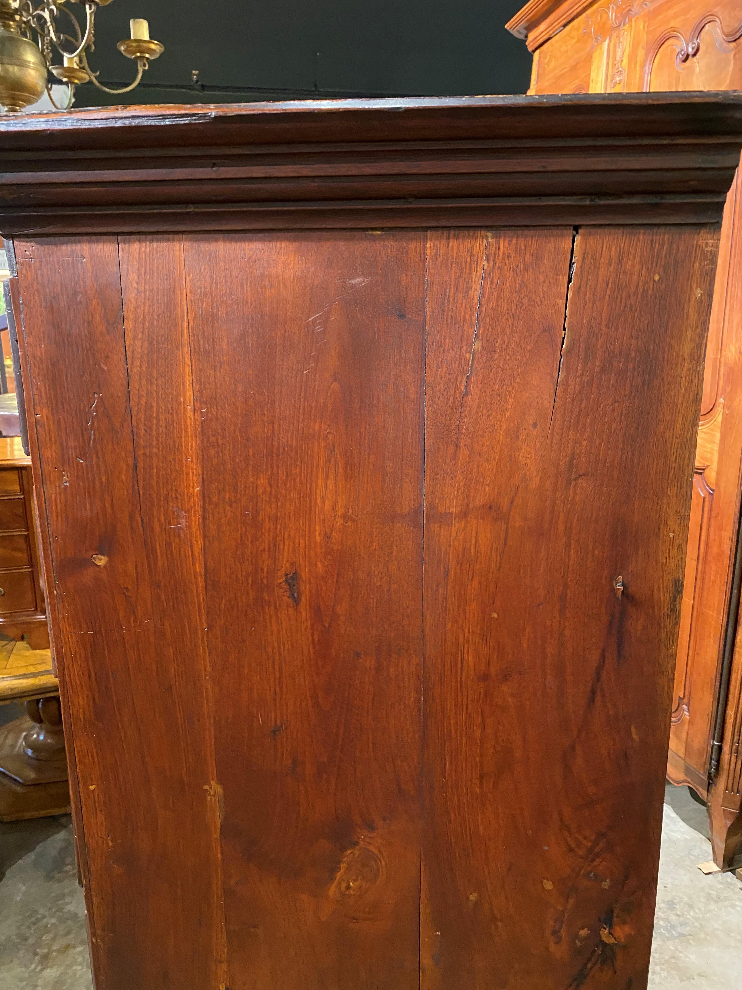 Late 18th C Walnut Seven Drawer Tall Chest, Probably Maryland or Pennsylvania 3