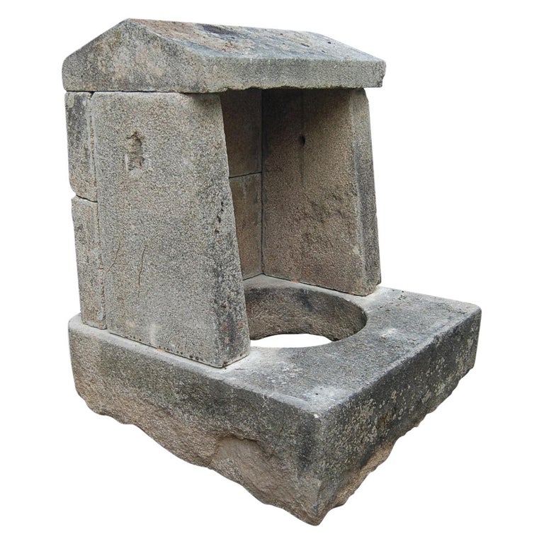Wellhead Hand Carved Stone Planter Basin Antiques Fire Pit Niche