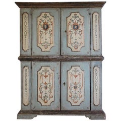 Late 18th Cent Italian Painted Cupboard