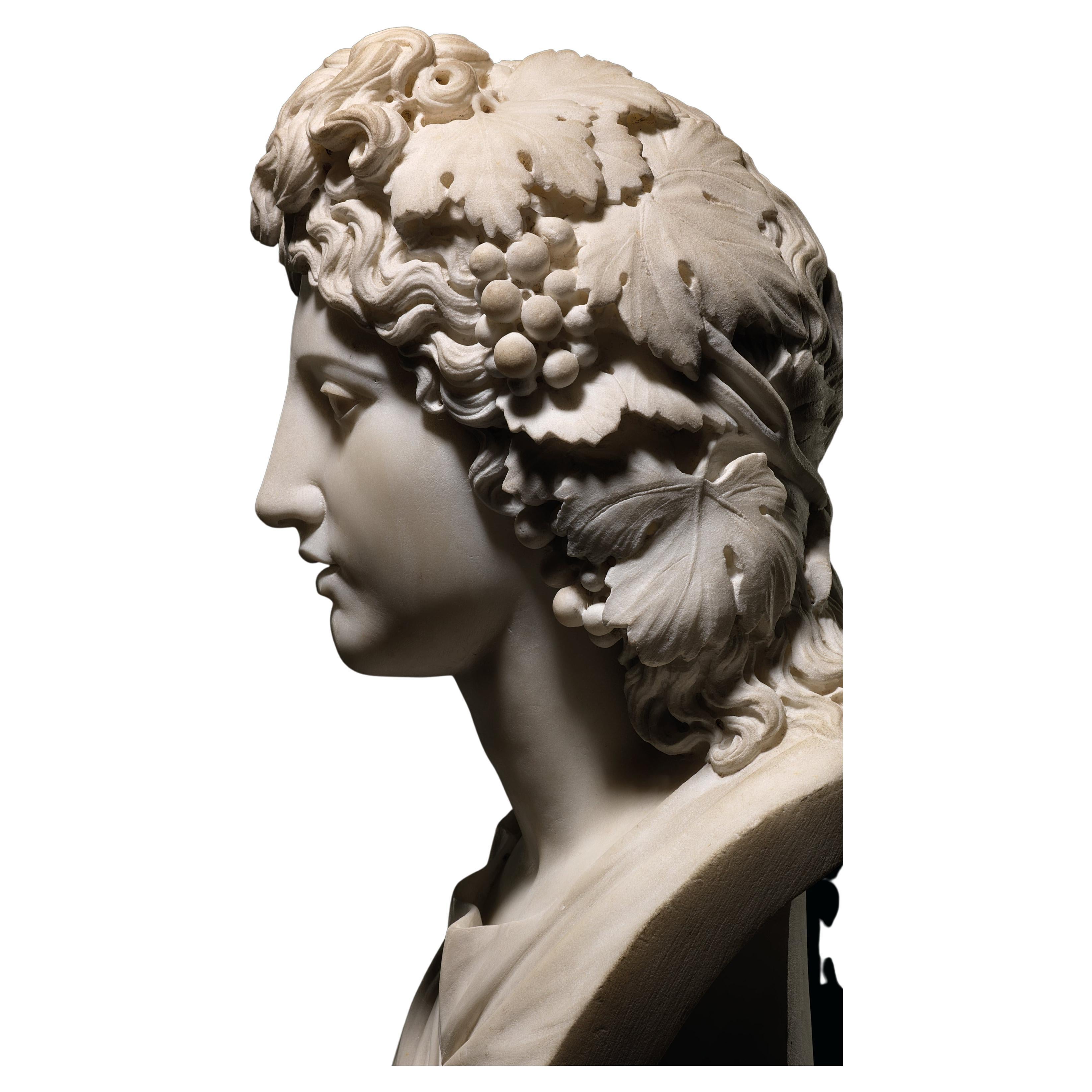 Autre Paire de bustes en marbre de Terpsichore et Melpomene de la fin du 18ème siècle en vente