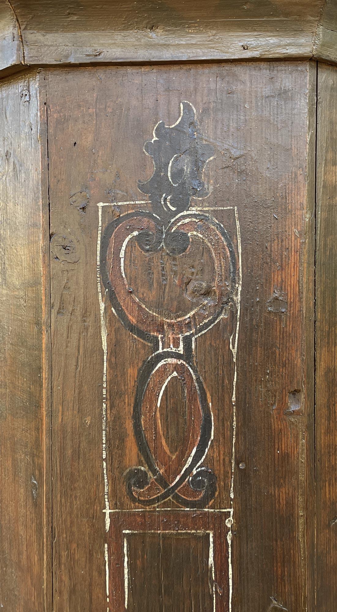 Late 18th Century Alpine Painted Cabinet 6