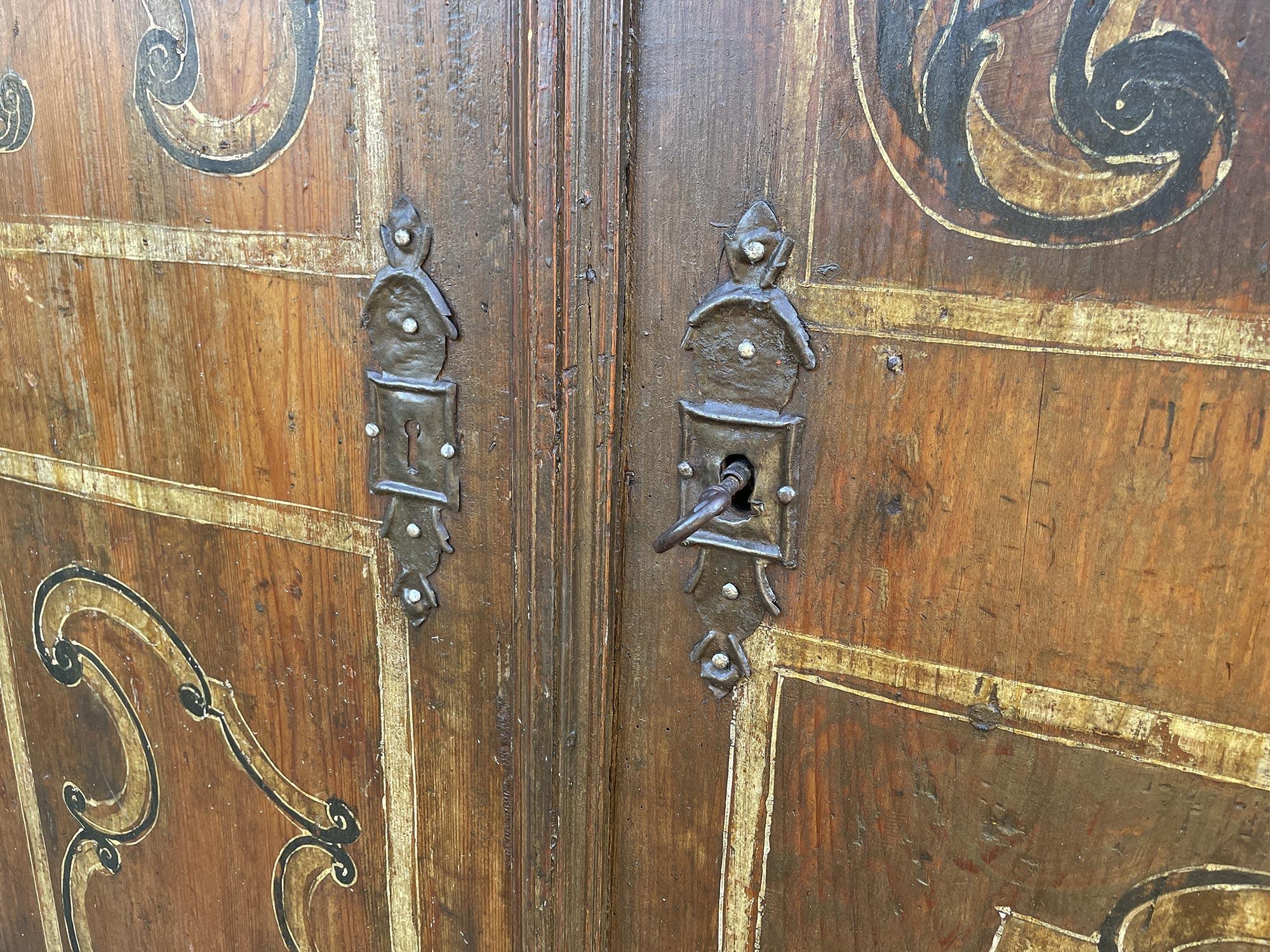 Late 18th Century Alpine Painted Cabinet 7