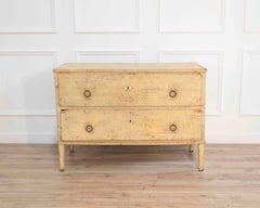 Late 18th Century Alsatian Pine Chest of Drawers with Original Paint