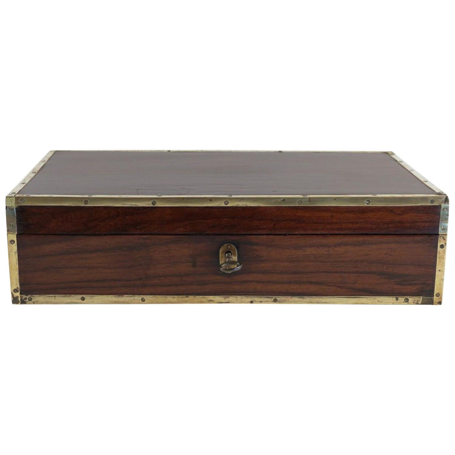 Late 18th Century Amarante Officer's Letter Box, circa 1780 For Sale