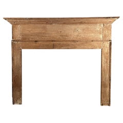 Late 18th Century American Pine Fireplace Mantel