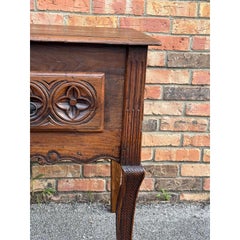 Late 18th Century Antique French Chevet with Hand-Carved Oak Legs