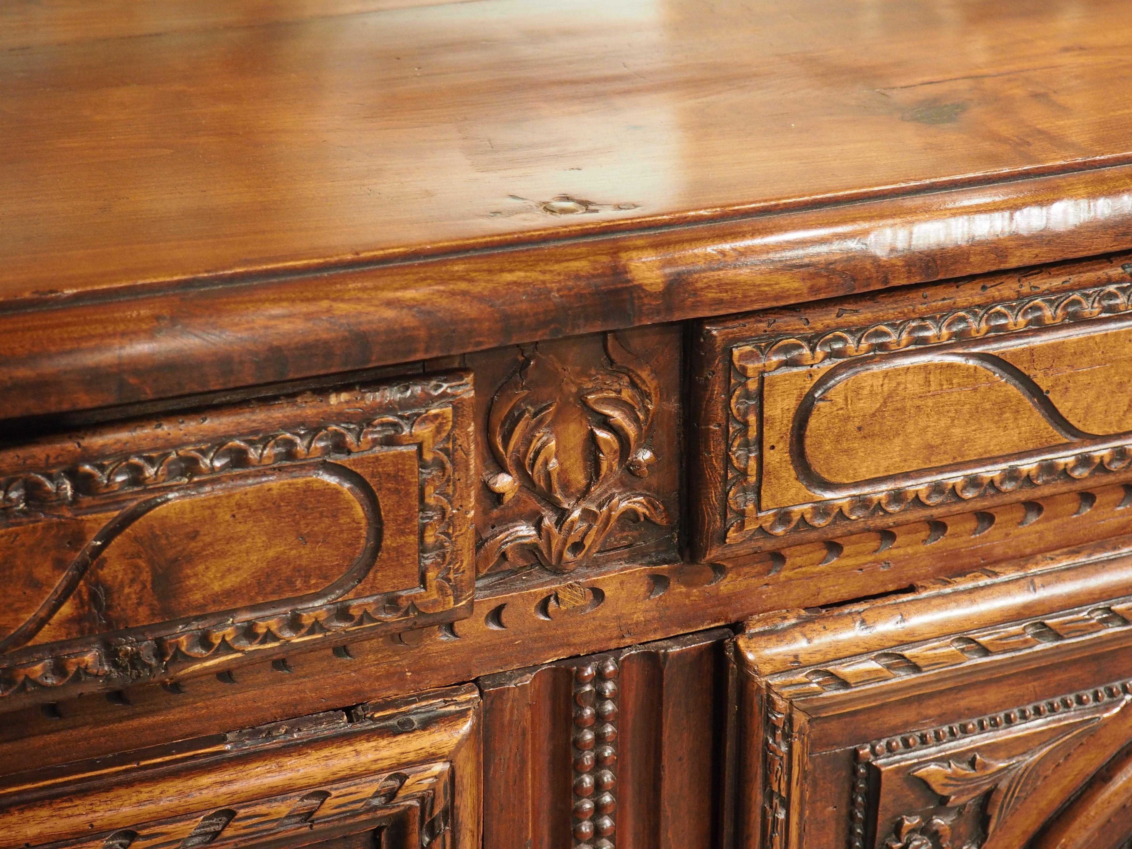 Late 18th Century Antique French Four-Door Enfilade Buffet In Good Condition In Dallas, TX