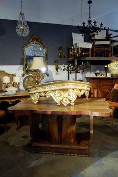 Late 18th Century Italian Louis XIV Baldacchino Wall Mount Bed Crown, Circa 1790