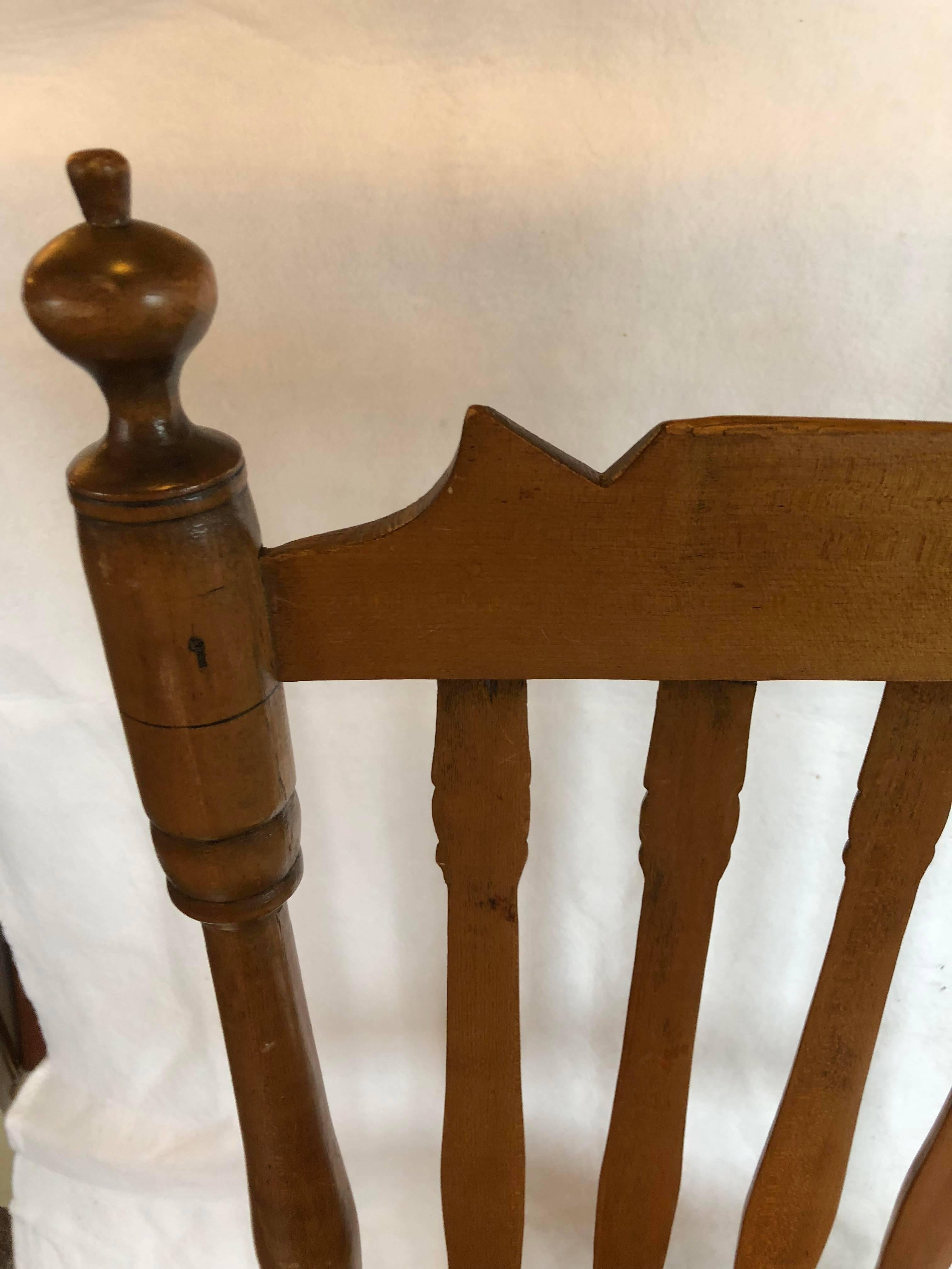 American Late 18th Century Banister Back Chair
