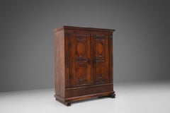 Late 18th Century Baroque Flemish oak Cabinet, ca. 1780s