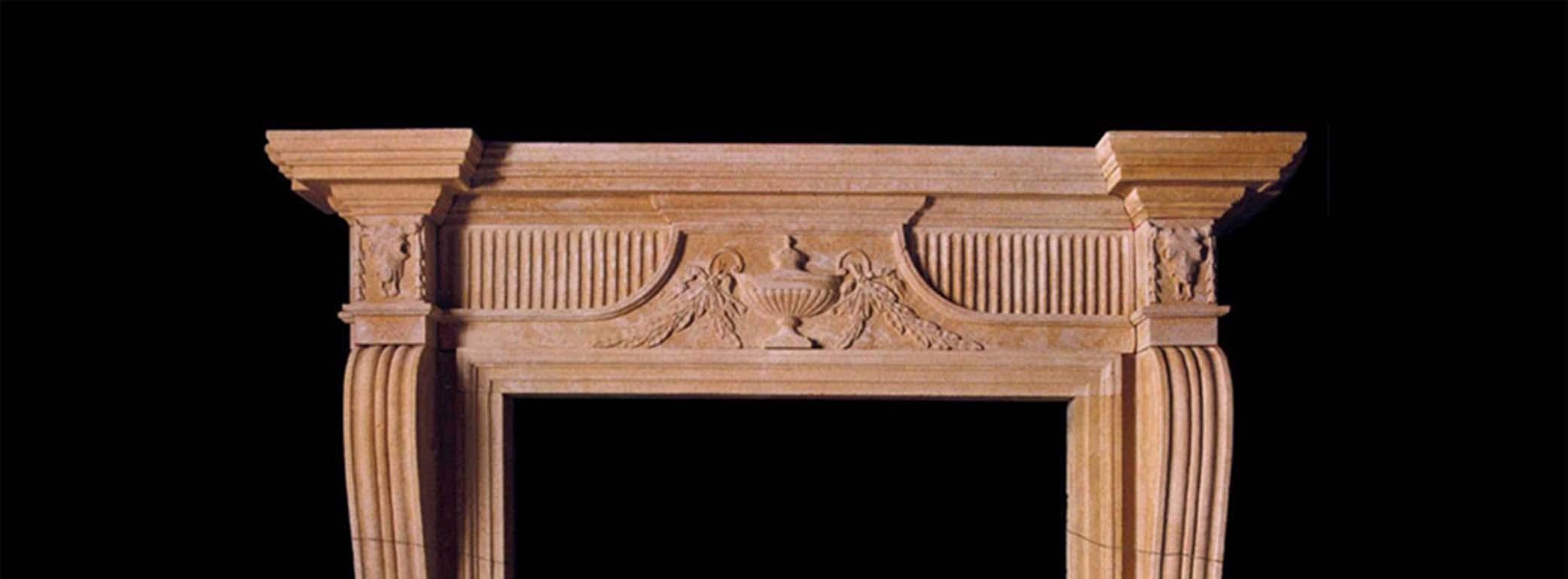 Late 18th Century Bathstone Mantel In Good Condition For Sale In New York, NY