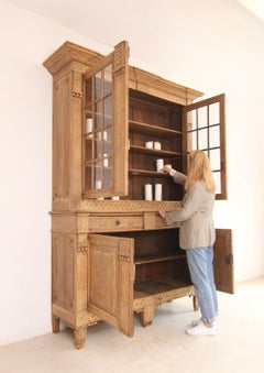 Late 18th Century Bleached Oak Louis XVI Cabinet