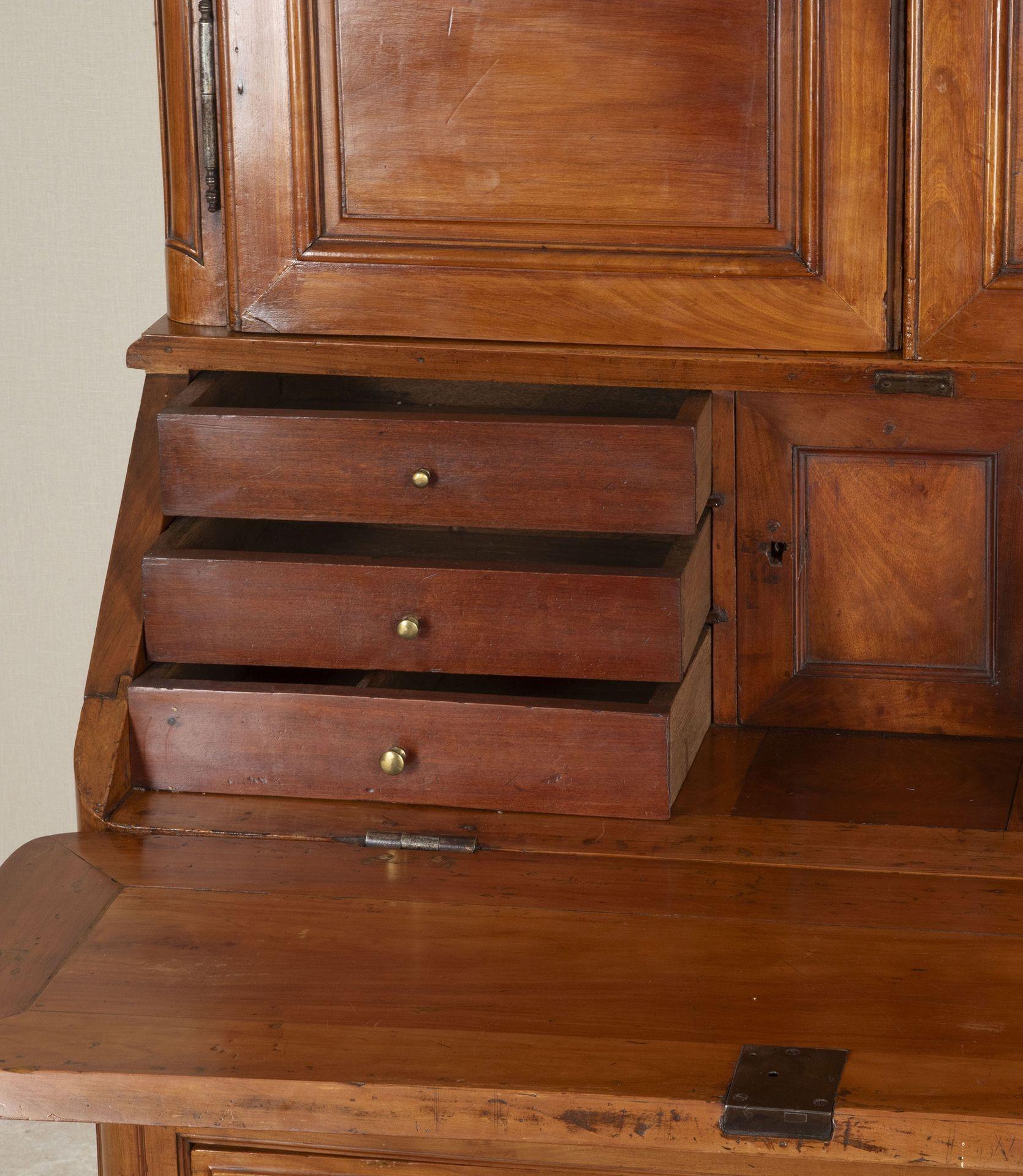 Ciliegio Mobile da ufficio in ciliegio e mogano di Bordeaux della fine del XVIII secolo in vendita