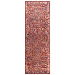 Tapis Khotan de la fin du 18e siècle d'Asie centrale " chinois " 4'6" x 13'6"