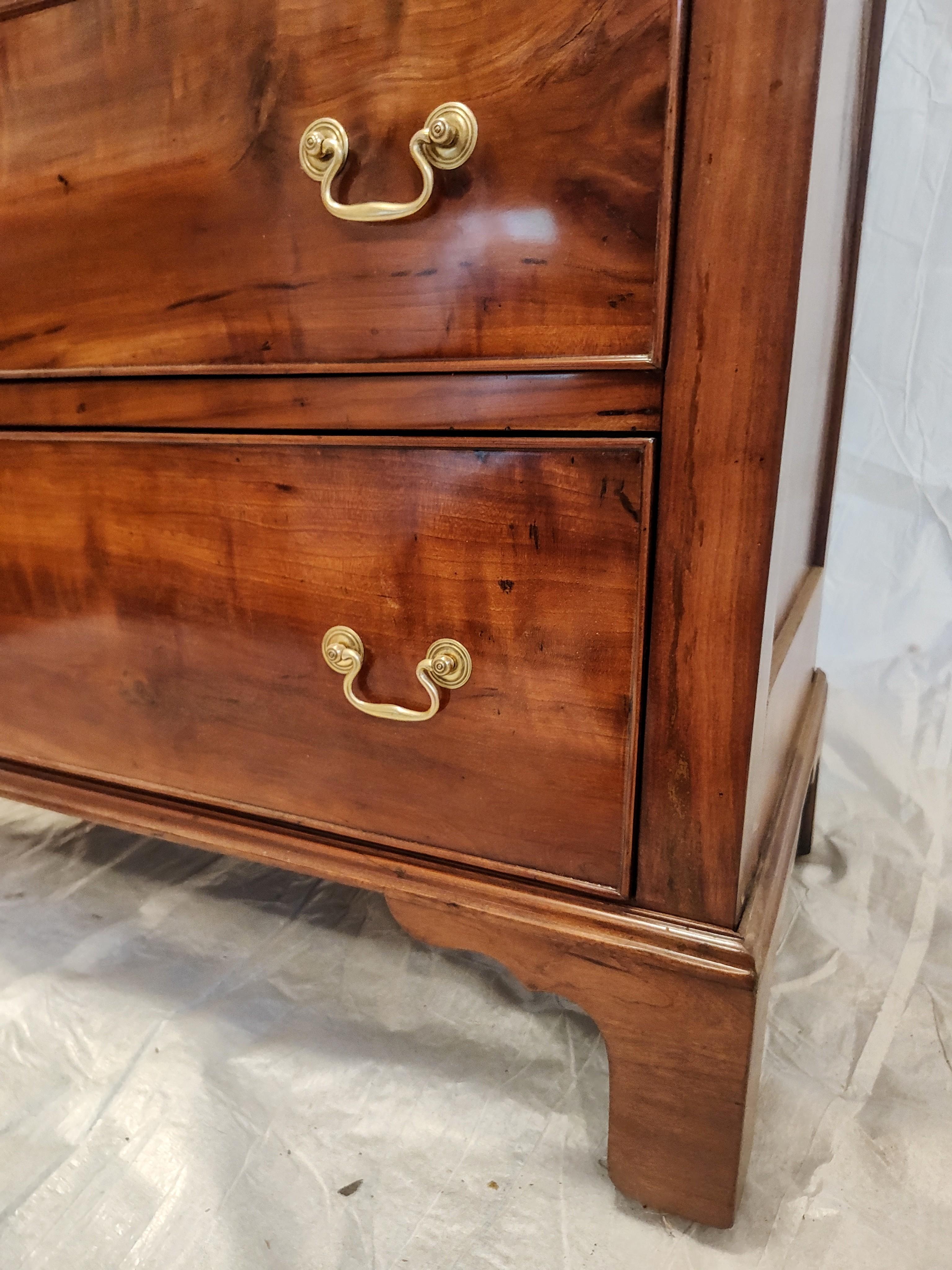 Chippendale Late 18th Century Cherry Chest For Sale