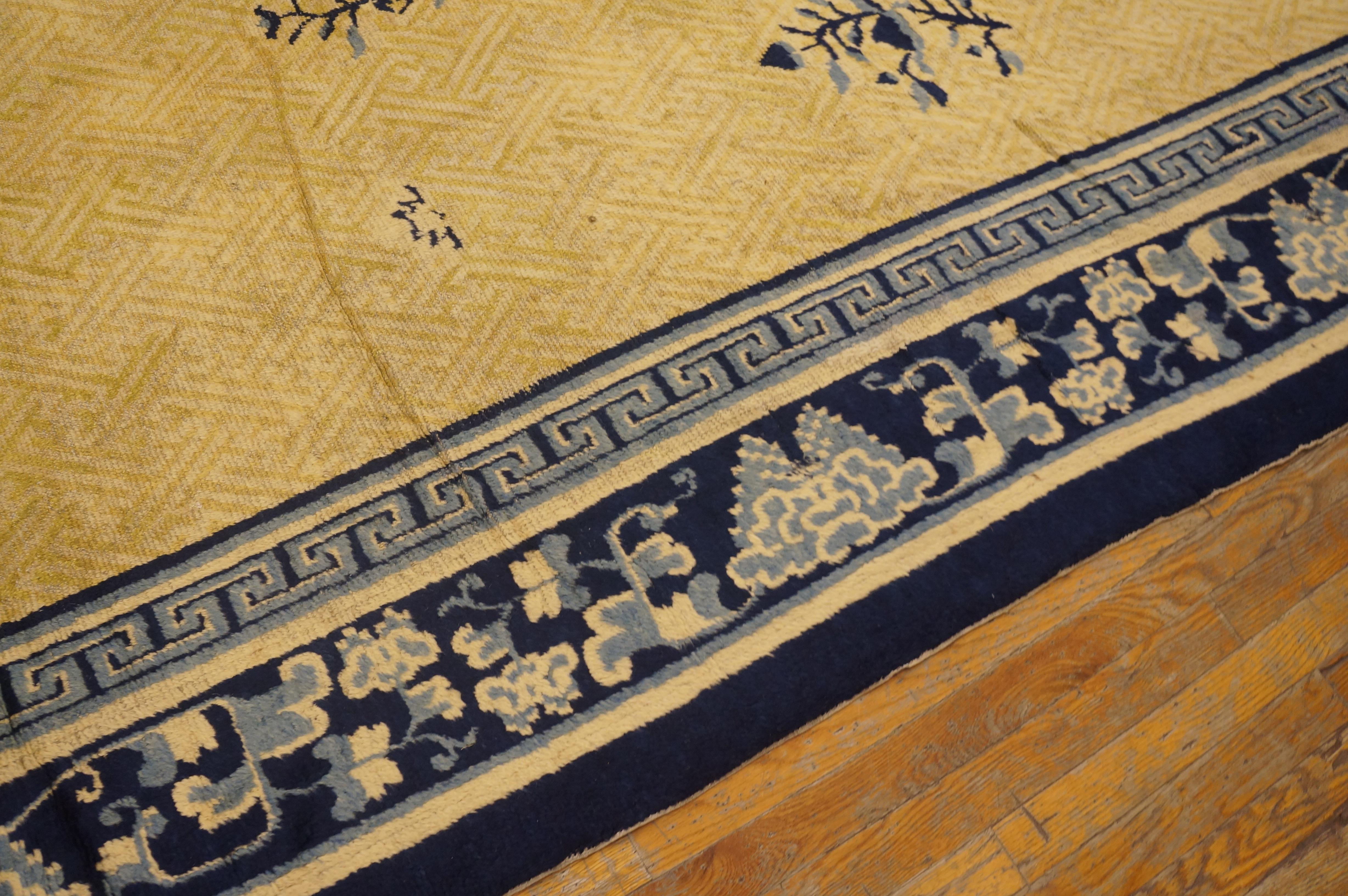 Late 18th Century Chinese Ningxia Carpet ( 13'6