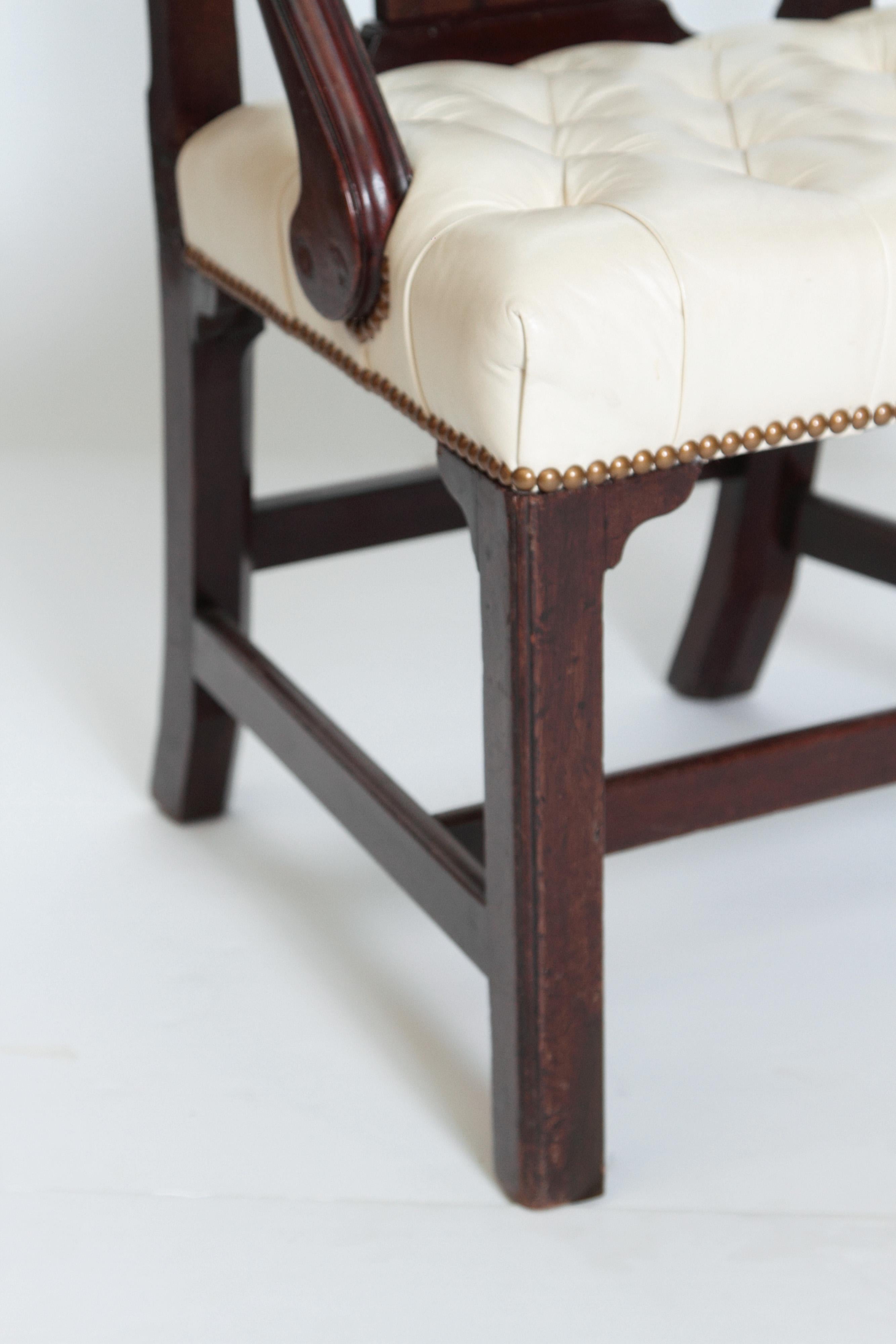 Late 18th Century Chippendale Mahogany Armchair 4