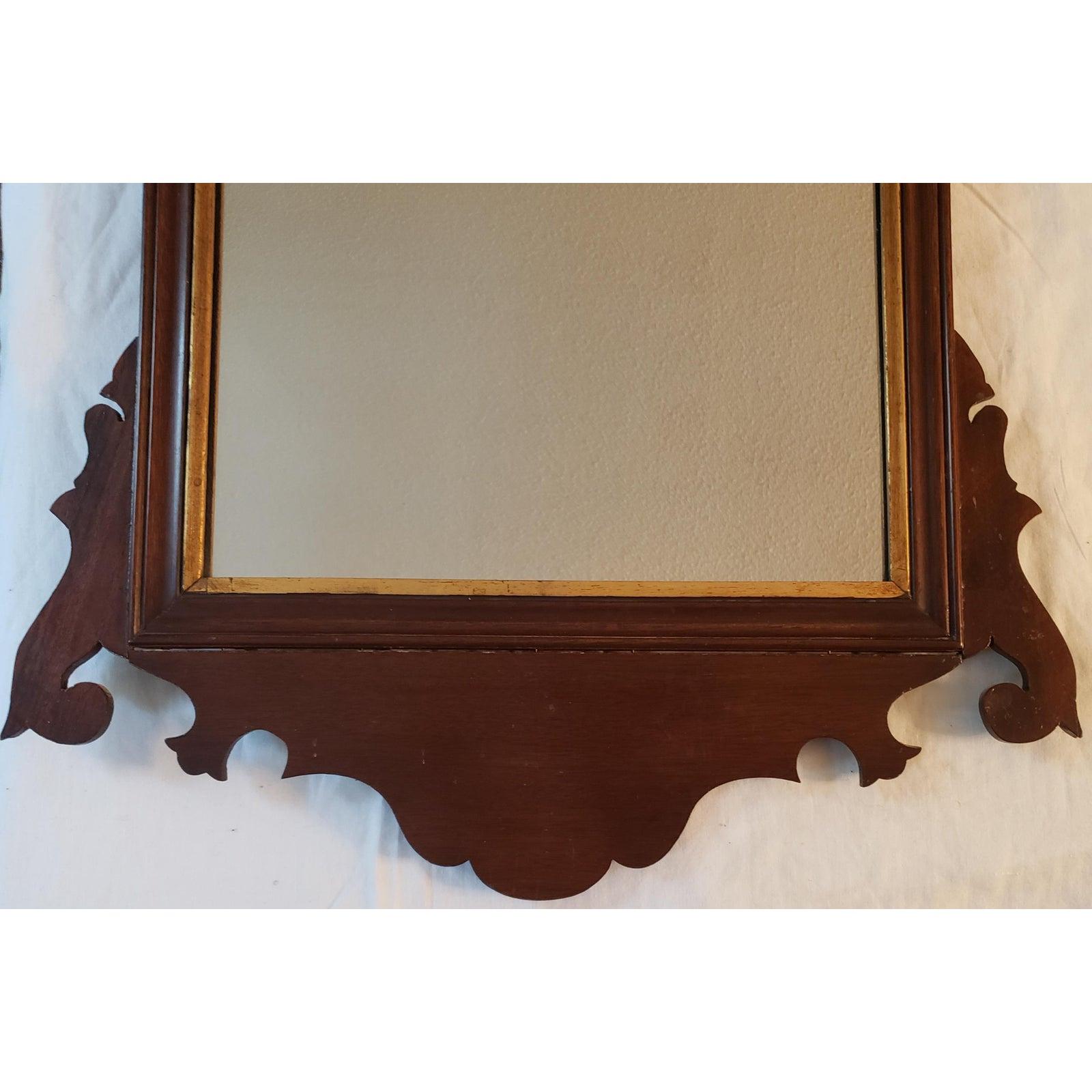 Late 18th Century Chippendale Mahogany Mirror In Good Condition In Germantown, MD