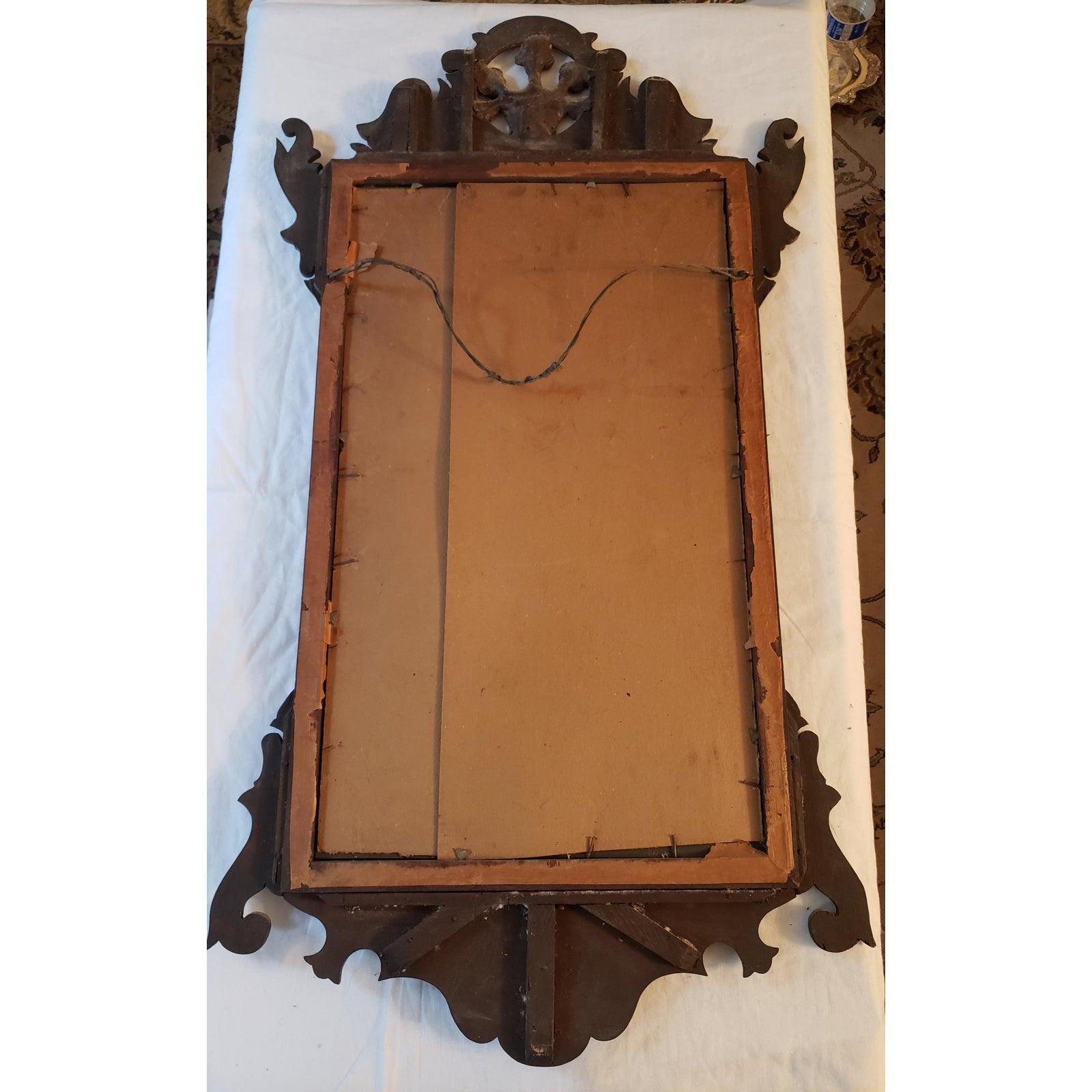 Late 18th Century Chippendale Mahogany Mirror 1