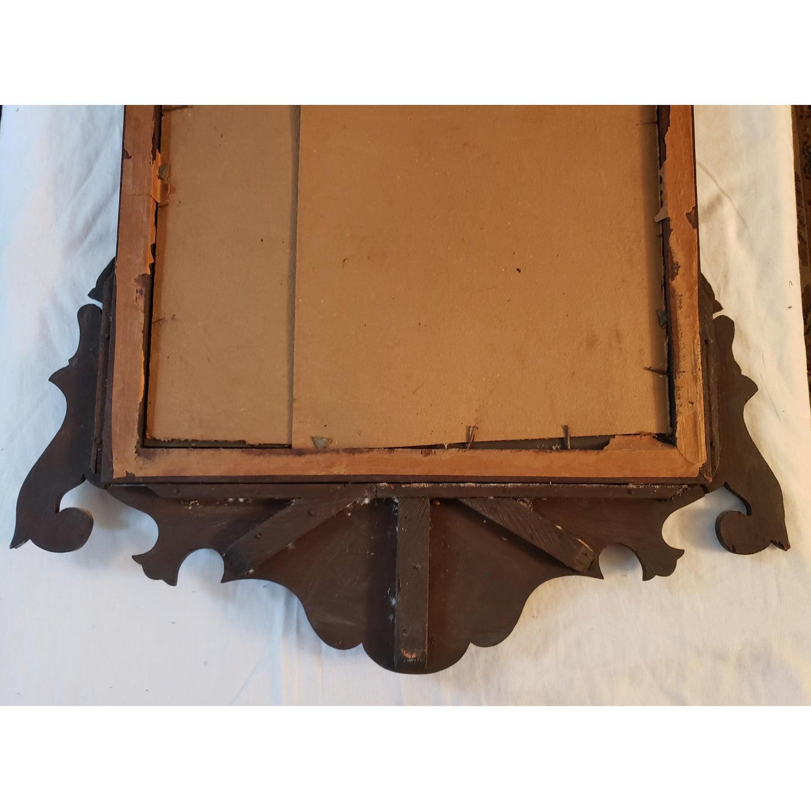 Late 18th Century Chippendale Mahogany Mirror 2