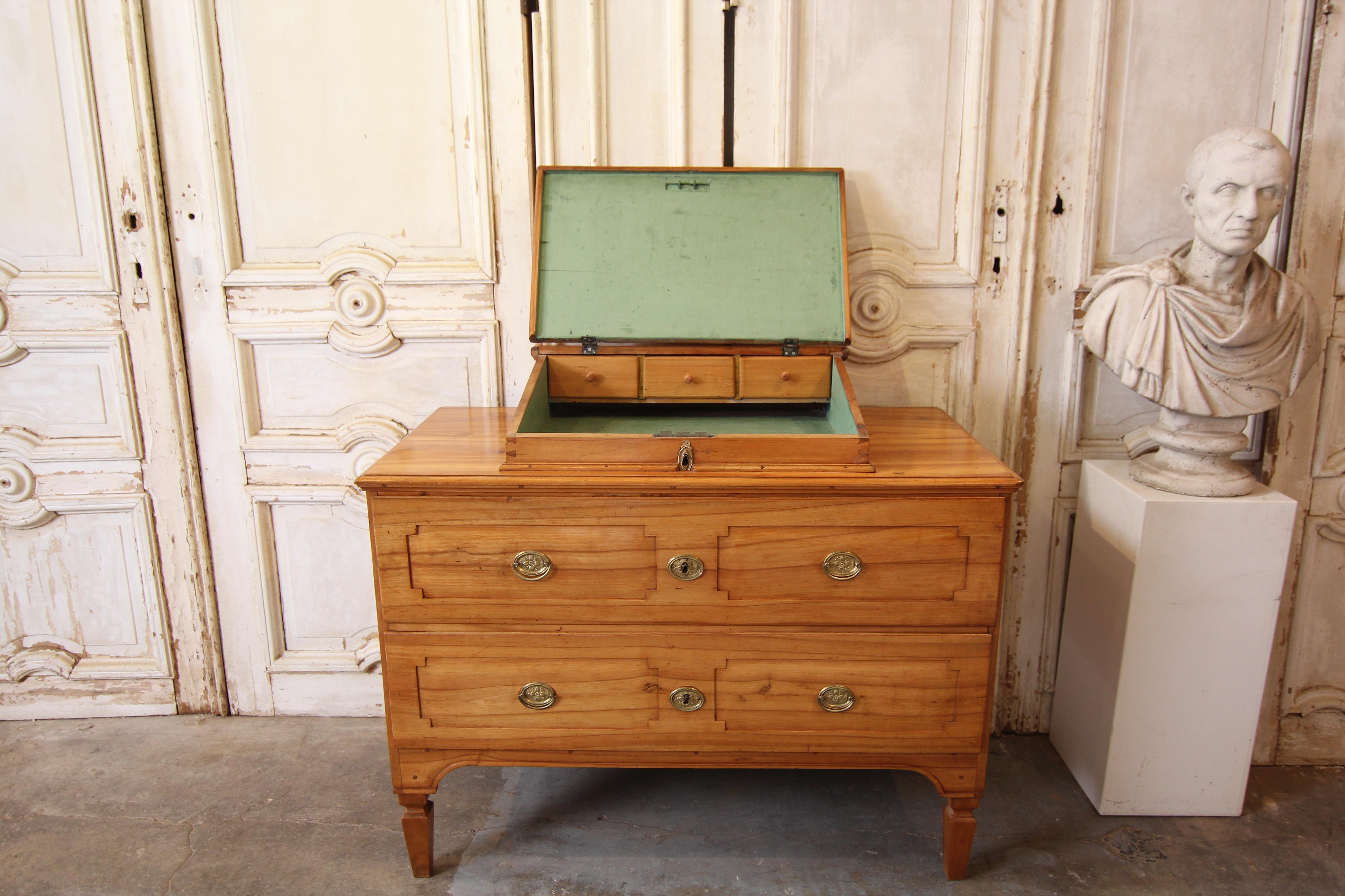 Late 18th Century Classicist Cherry Wood Chest of Drawers 4