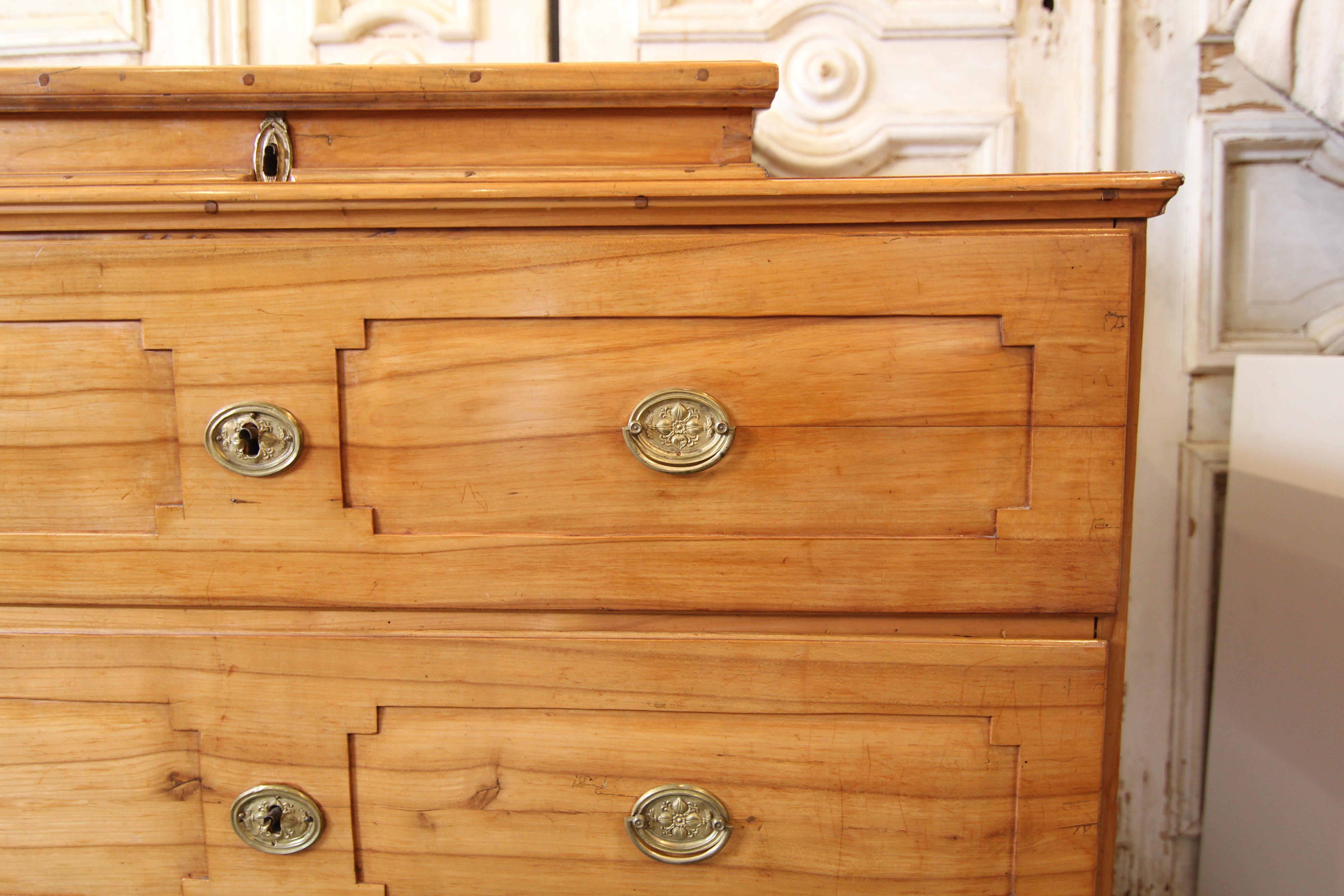 Late 18th Century Classicist Cherry Wood Chest of Drawers 9