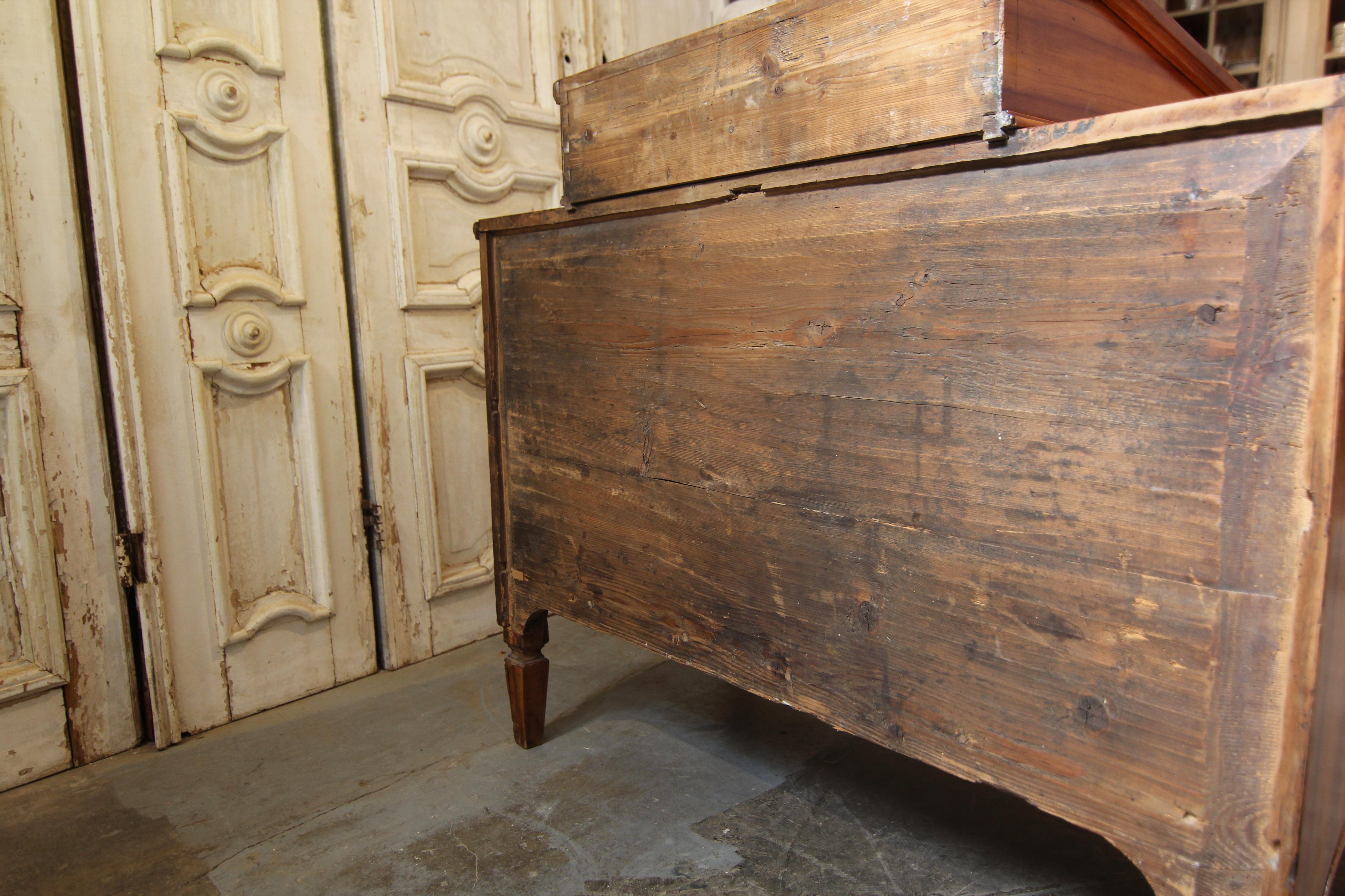 Late 18th Century Classicist Cherry Wood Chest of Drawers 14