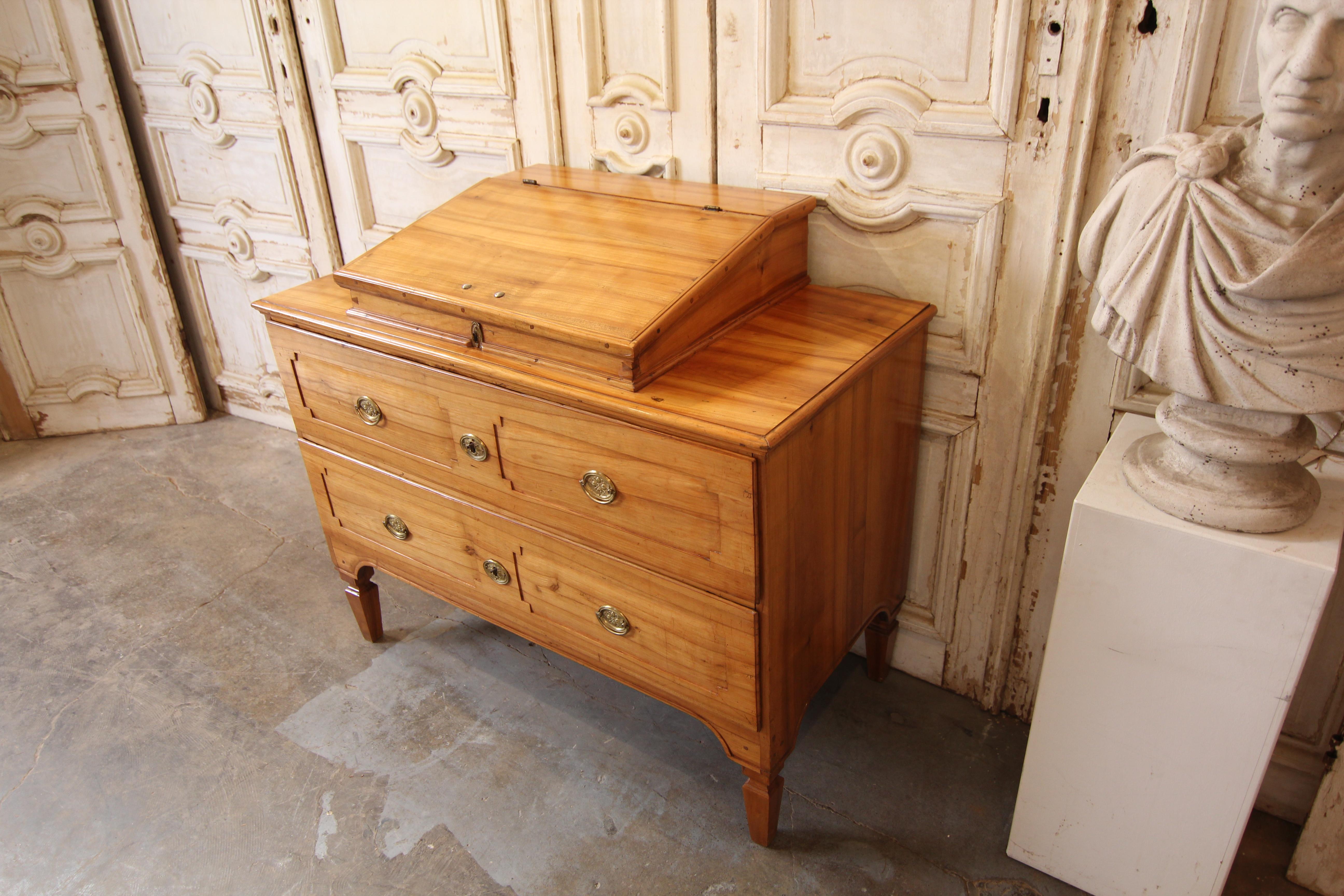 Louis XVI Late 18th Century Classicist Cherry Wood Chest of Drawers