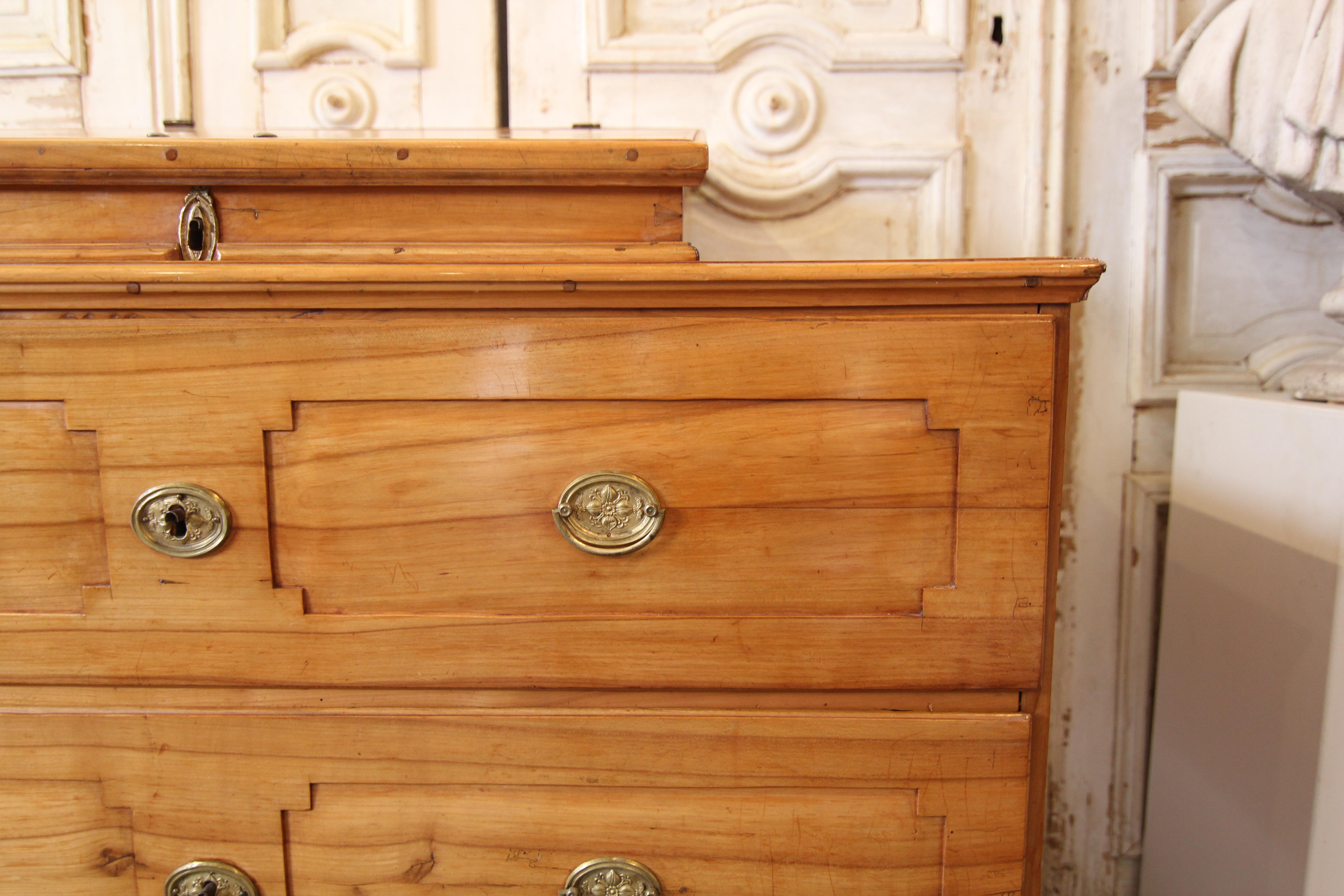 Late 18th Century Classicist Cherry Wood Chest of Drawers 2