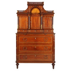 Late 18th Century Collectors Cabinet, Mahogany with Marquetry and Ormolu Fitting Late 18th Century Collectors Cabinet, Mahogany with Marquetry and Ormolu Fitting