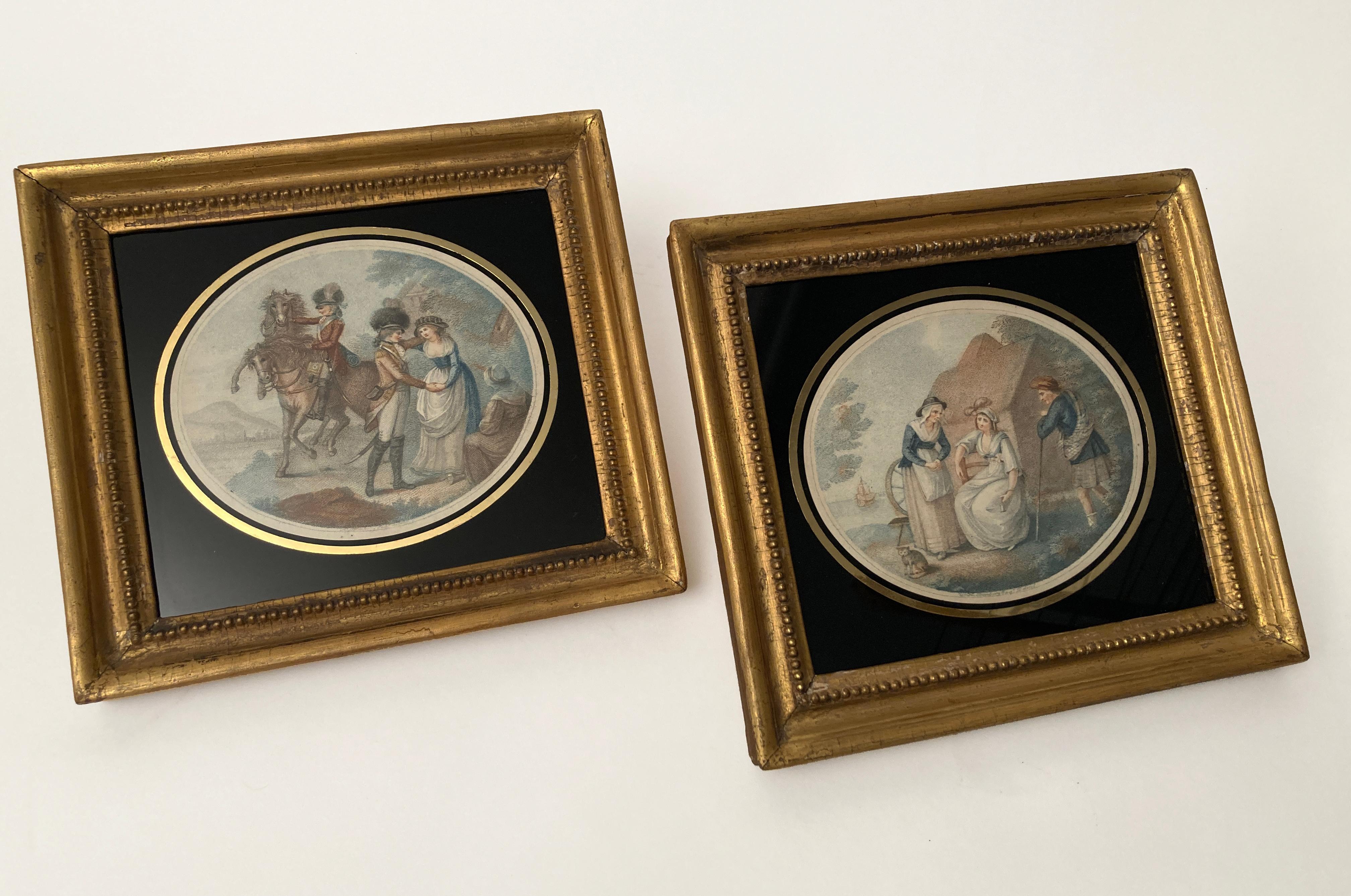 Late 18th Century Color Print Engravings after Originals by Artist Henry William For Sale 3