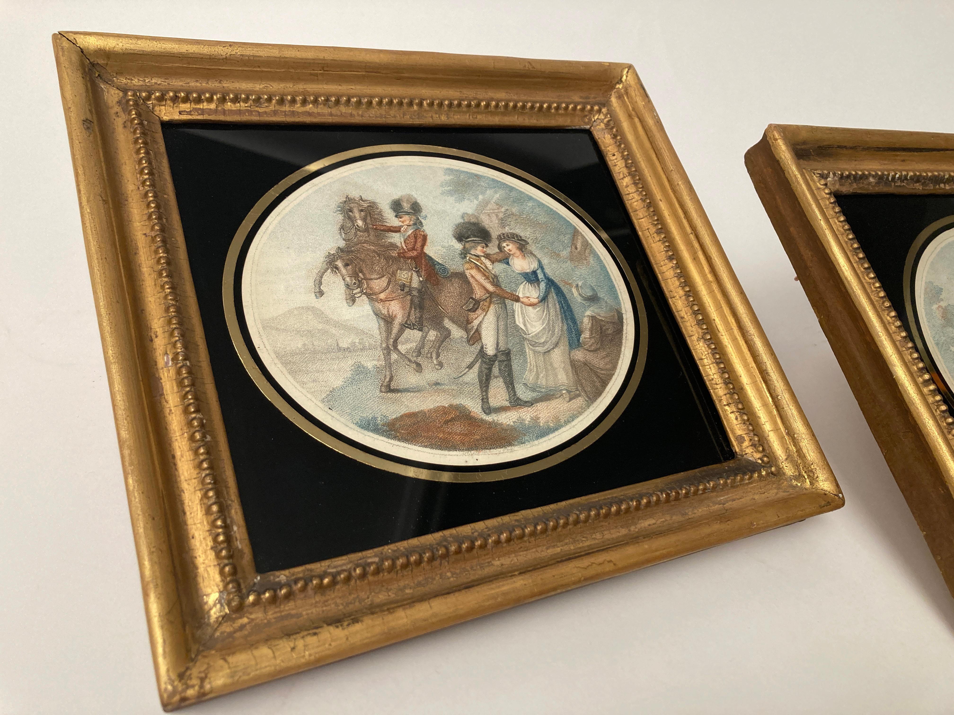 Late 18th Century Color Print Engravings after Originals by Artist Henry William For Sale 4
