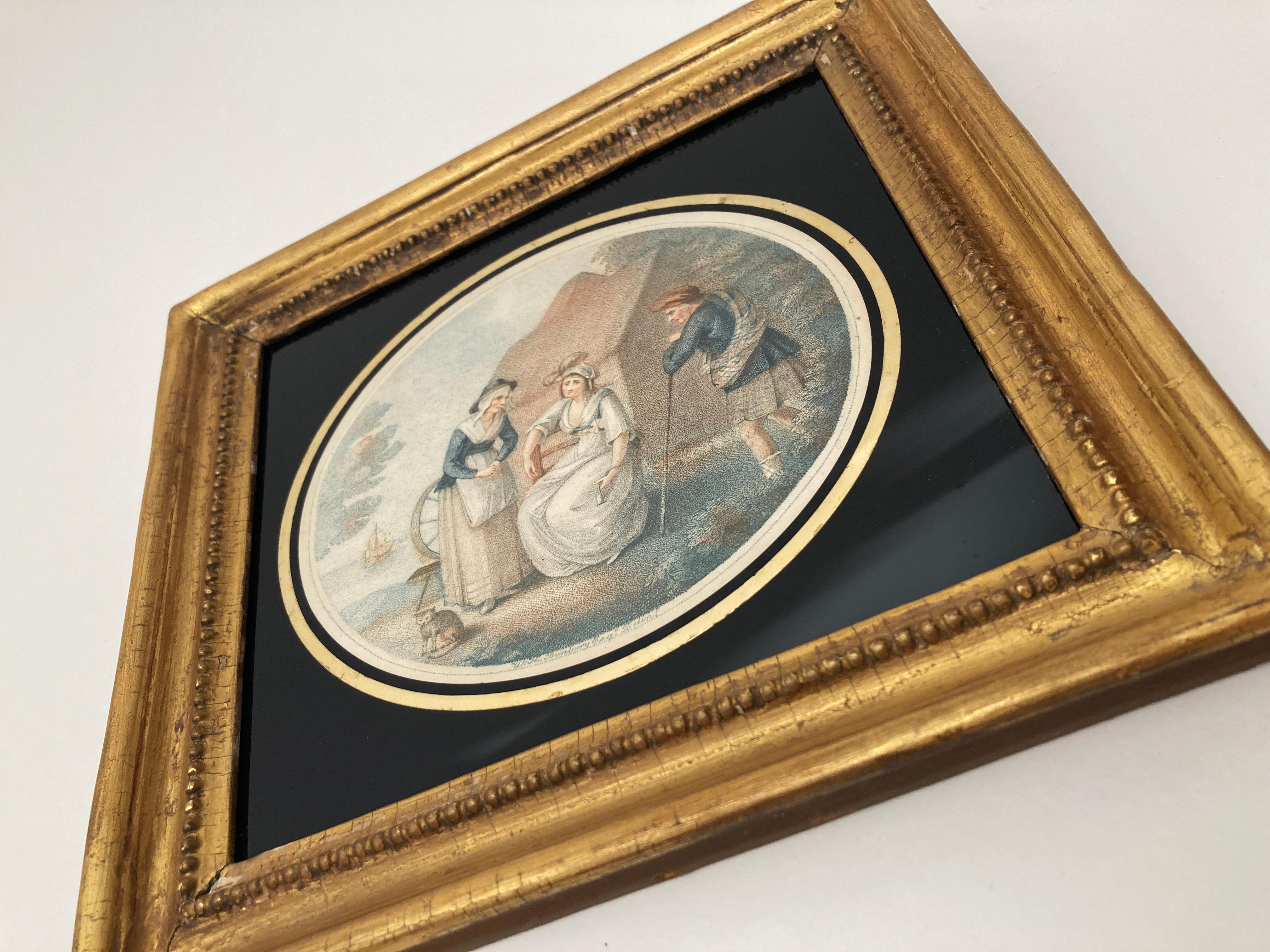 Late 18th Century Color Print Engravings after Originals by Artist Henry William In Good Condition For Sale In Louisville, KY