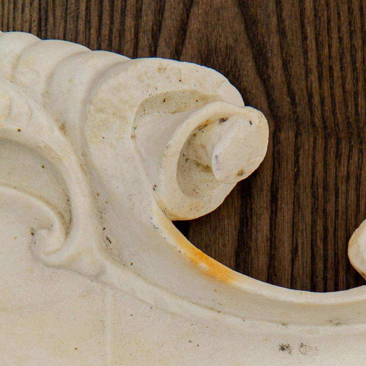 Late 18th Century Continental Carved Marble Cartouche 4