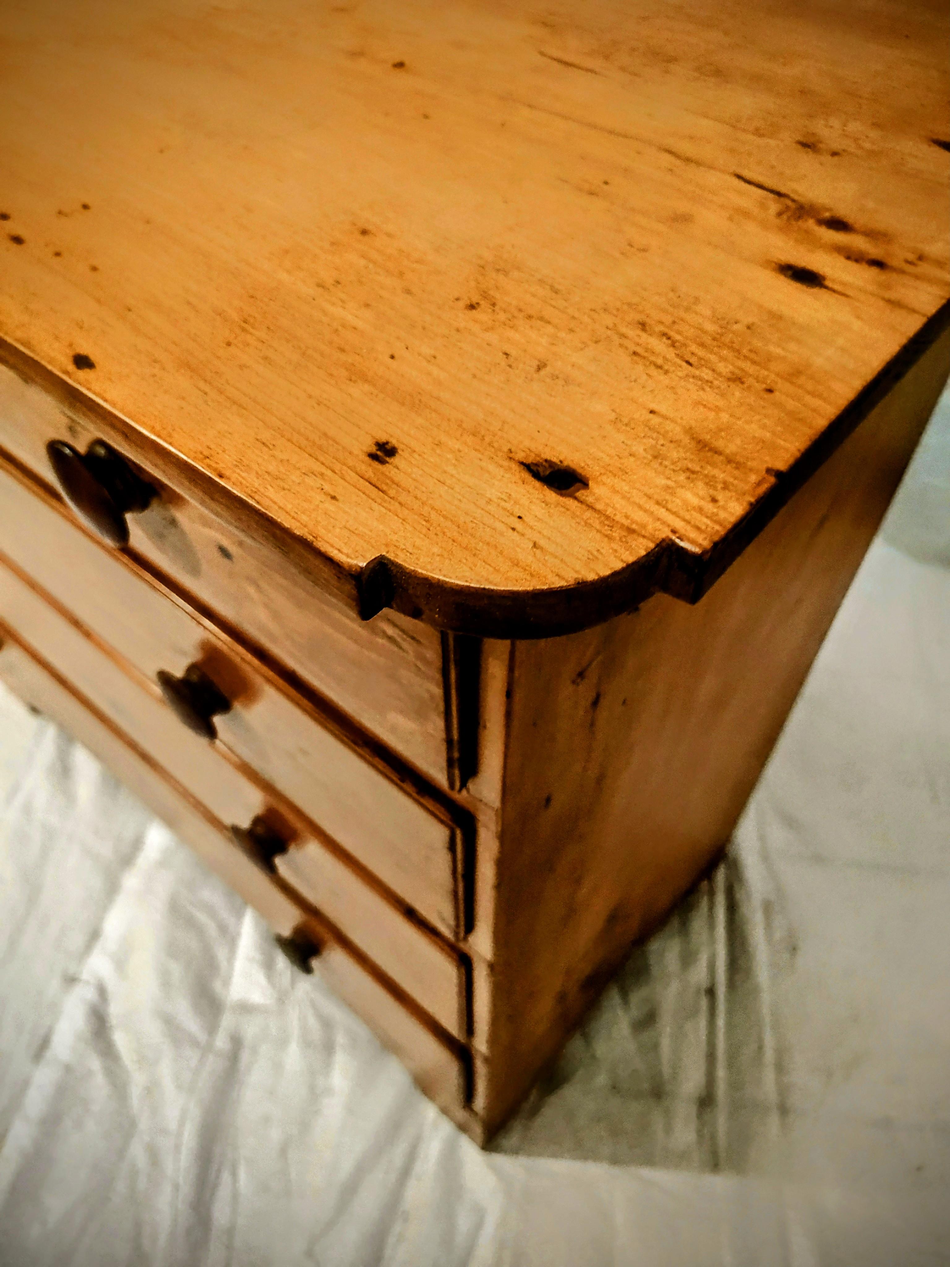 American Late 18th Century Country Pine Chest For Sale