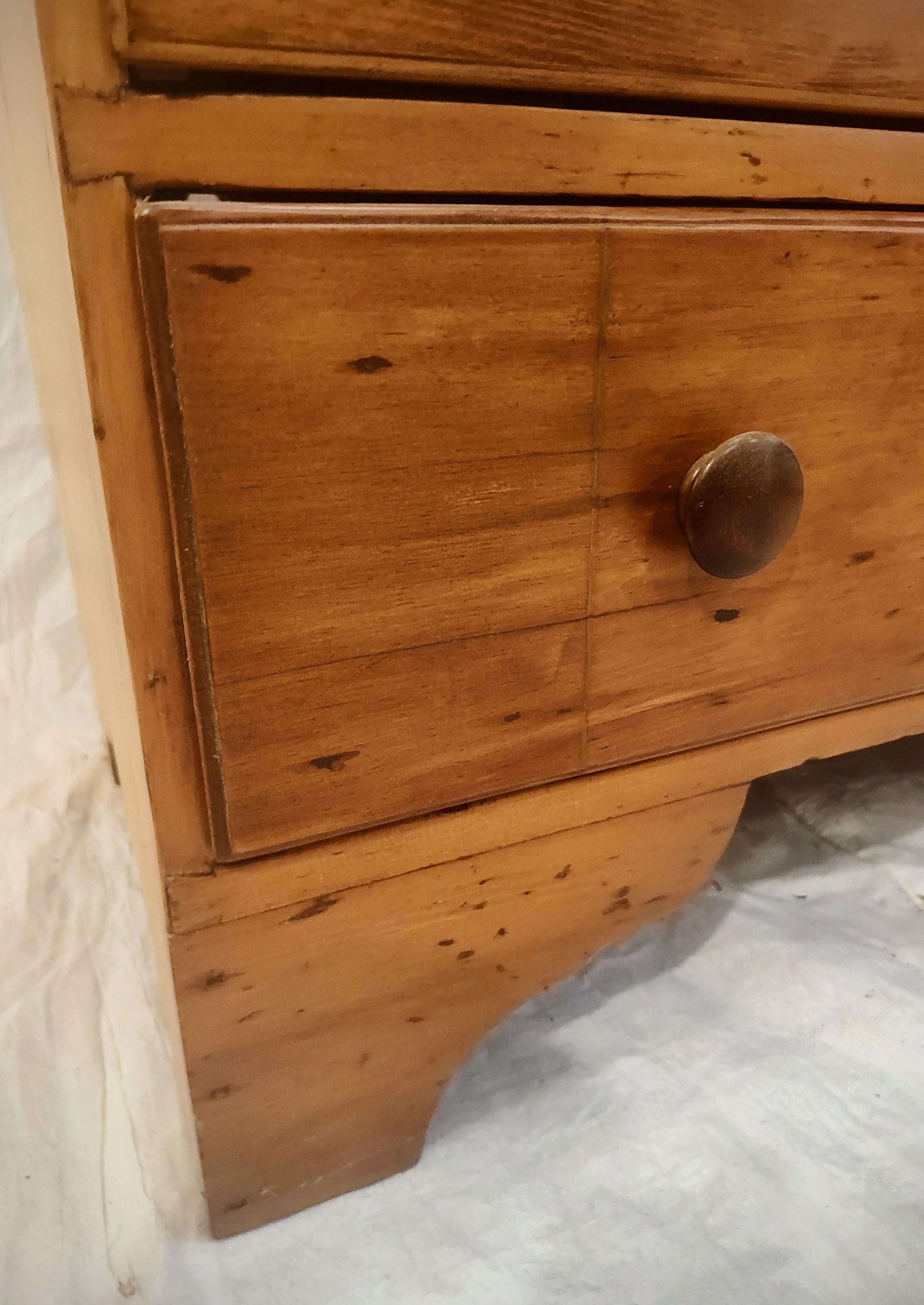 Late 18th Century Country Pine Chest For Sale 1