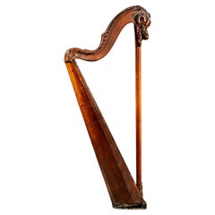 Harpe à pédales à simple action Cousineau de la fin du 18e siècle
