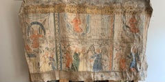 Late 18th century Decorative double sided Swedish Folk biblical wall hanging