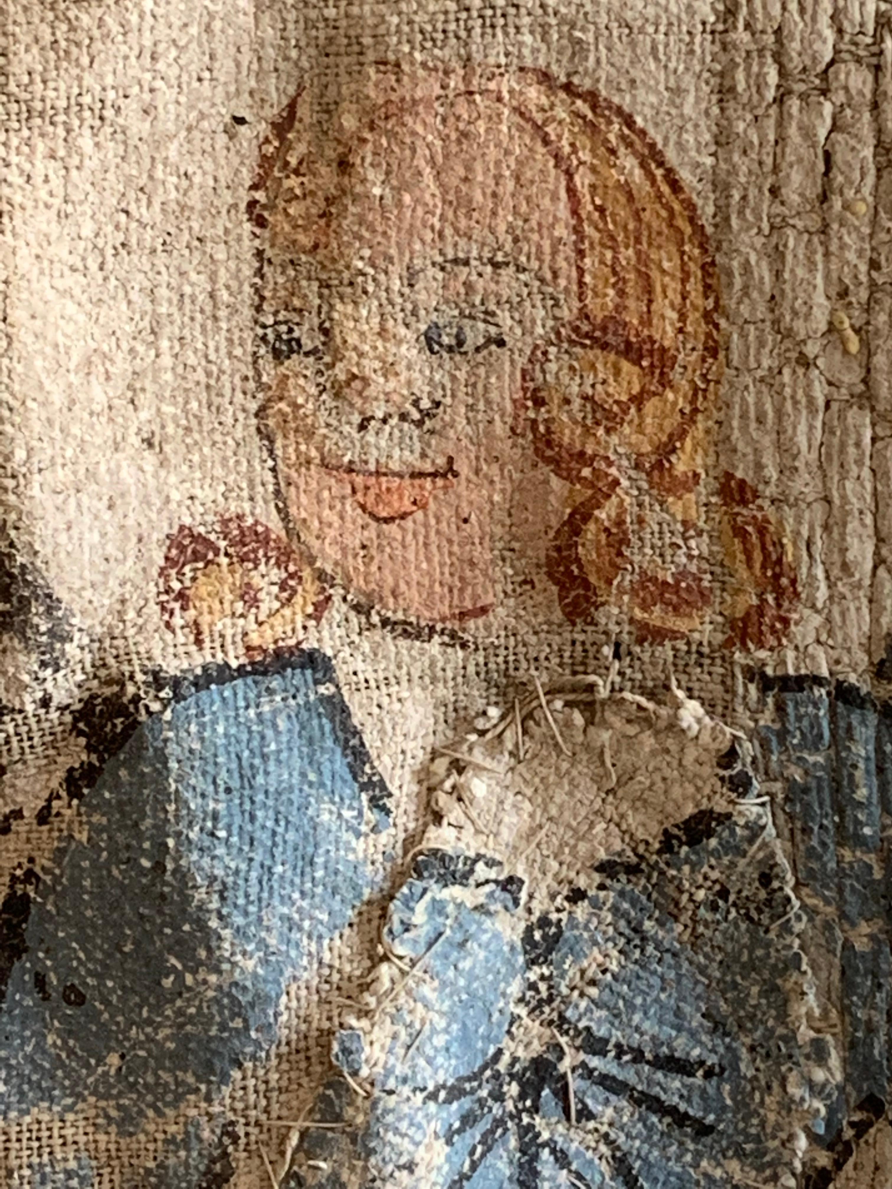 Tela Fine del XVIII secolo Appendiabiti da parete decorativo a due facce in stile folcloristico svedese in vendita